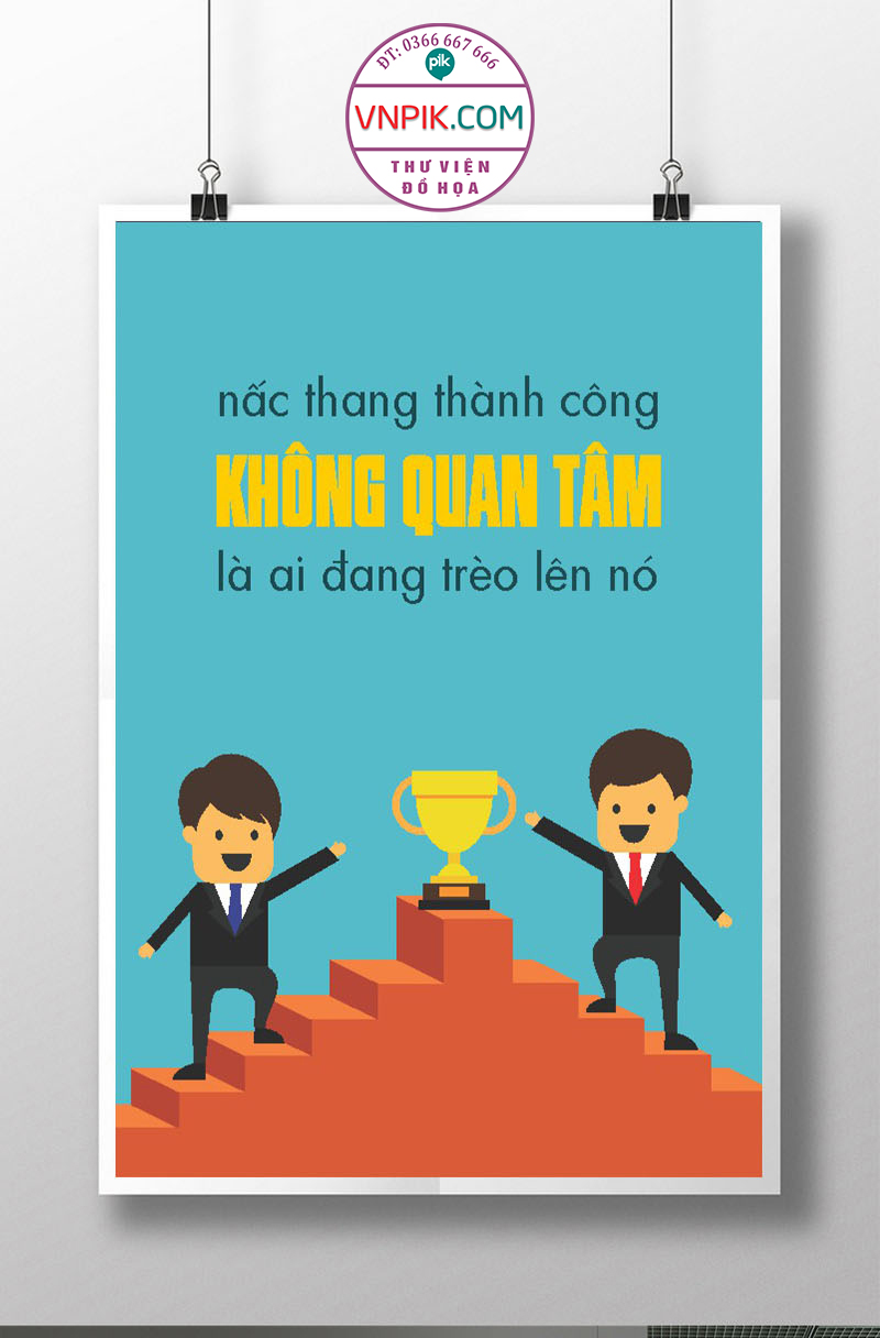 Tranh Động Lực Treo Tường File Vector Đẹp Mẫu  435