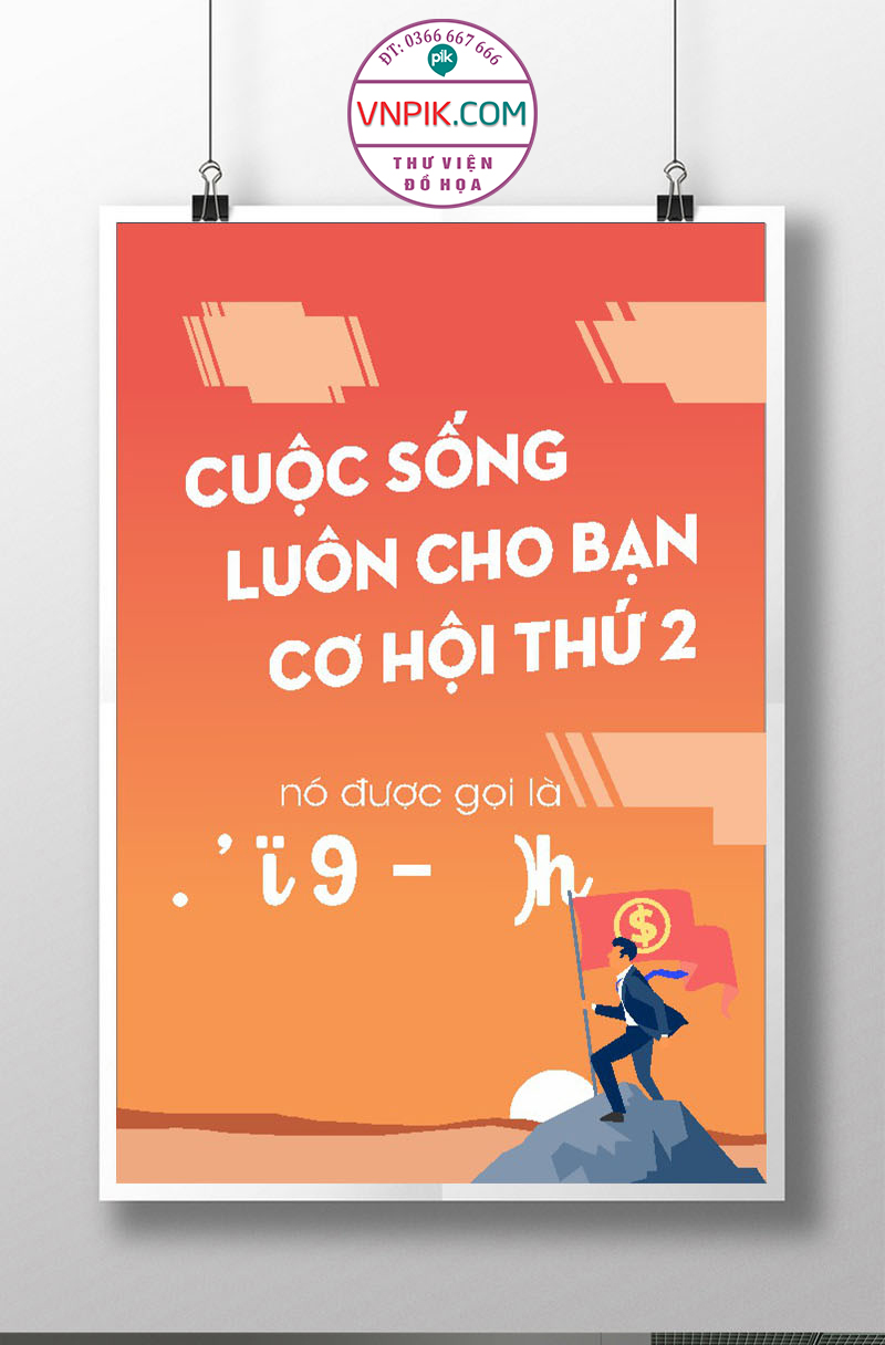 Tranh Động Lực Treo Tường File Vector Đẹp Mẫu  442