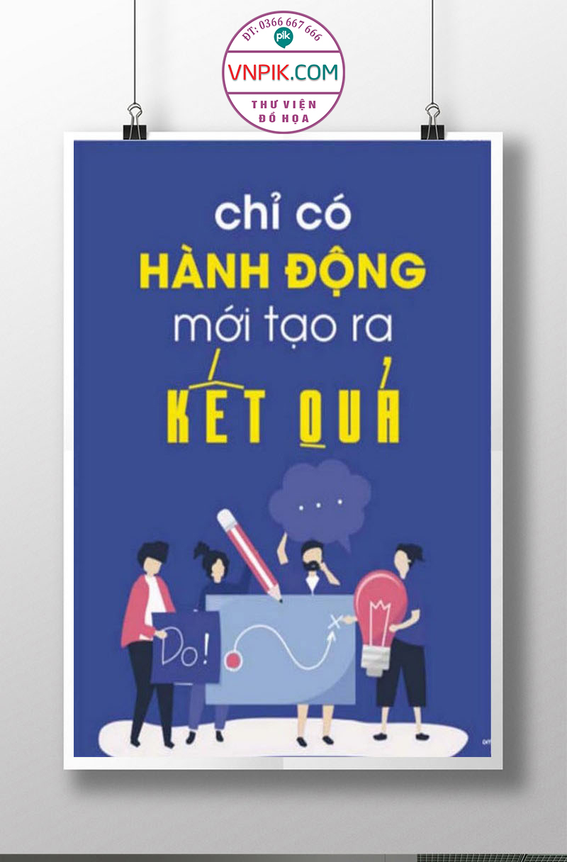 Tranh Động Lực Treo Tường File Vector Đẹp Mẫu  65