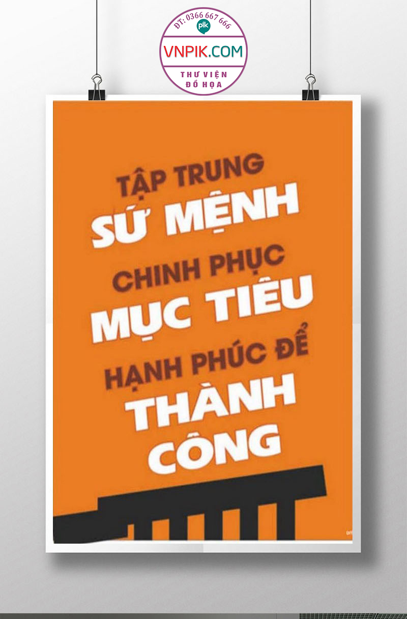 Tranh Động Lực Treo Tường File Vector Đẹp Mẫu  93