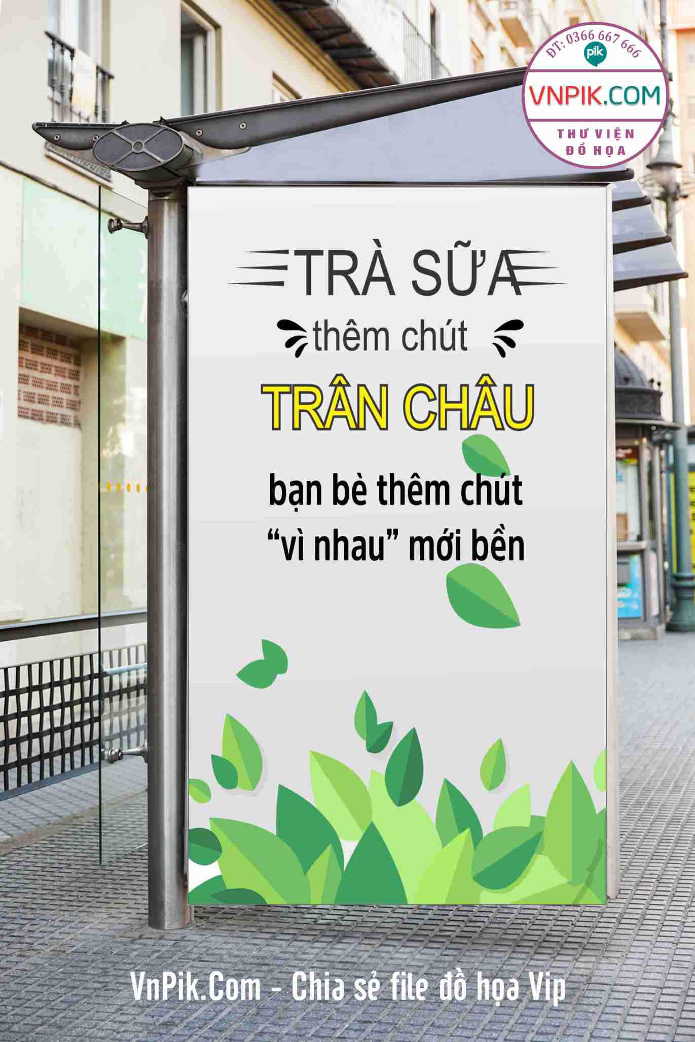 Tranh Động Lực Quán Trà Sữa 10