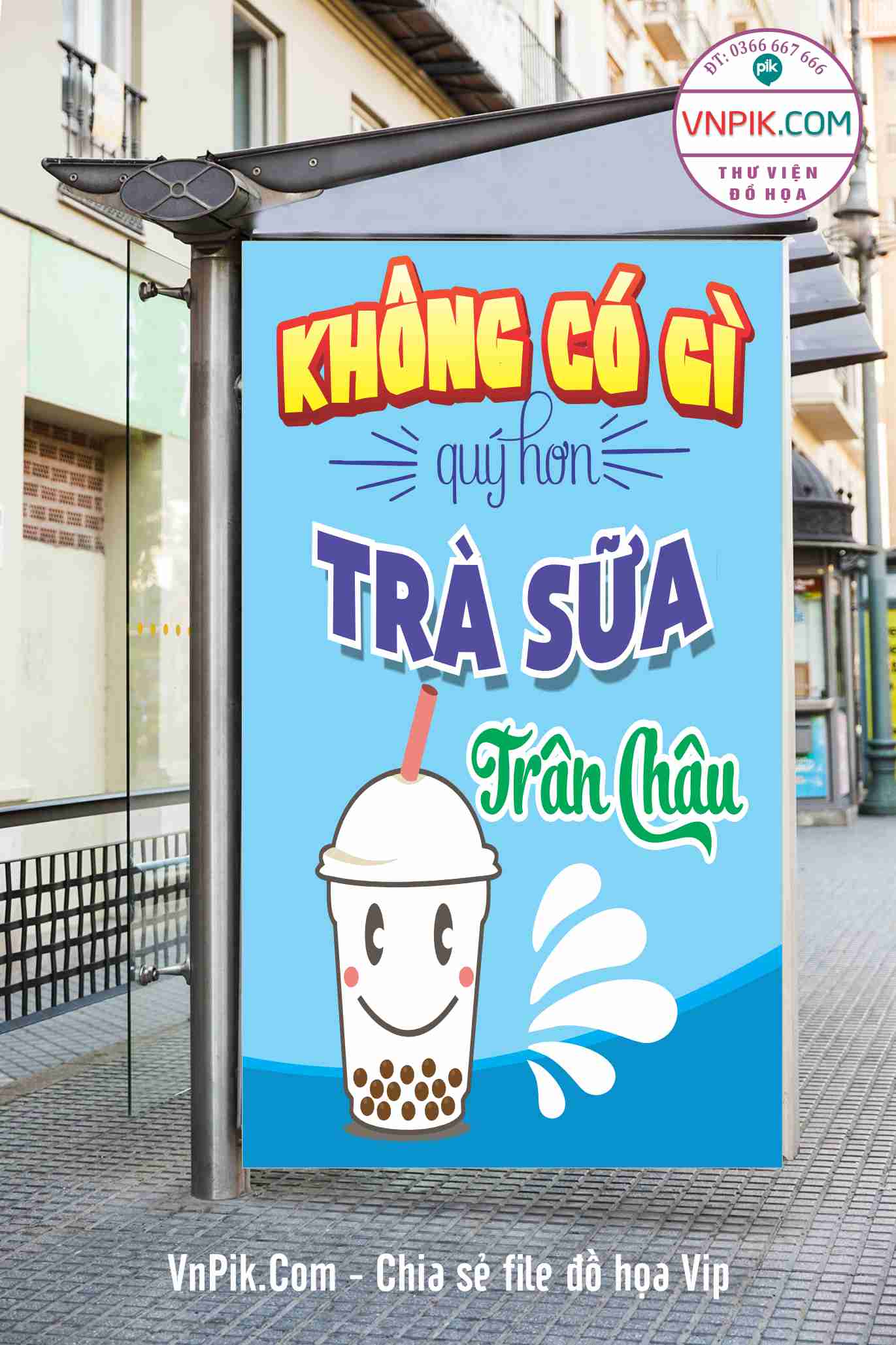 Tranh Động Lực Quán Trà Sữa 18