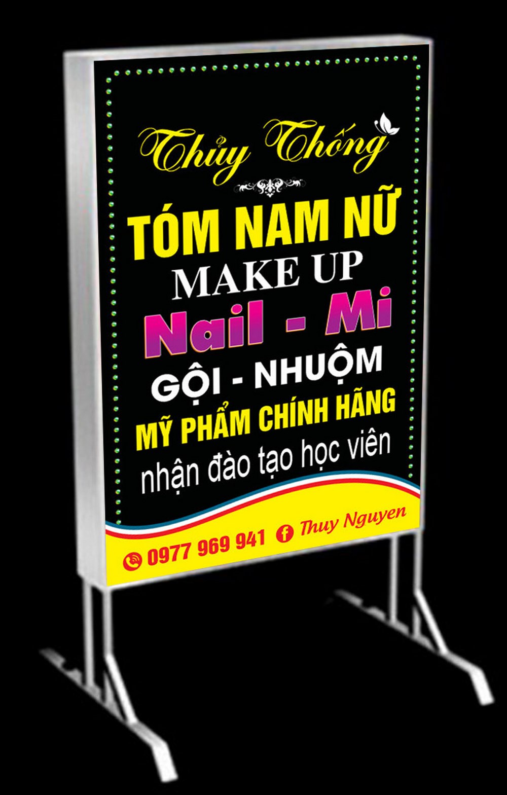 Mẫu biển vẫy tiệm tóc nam nữ