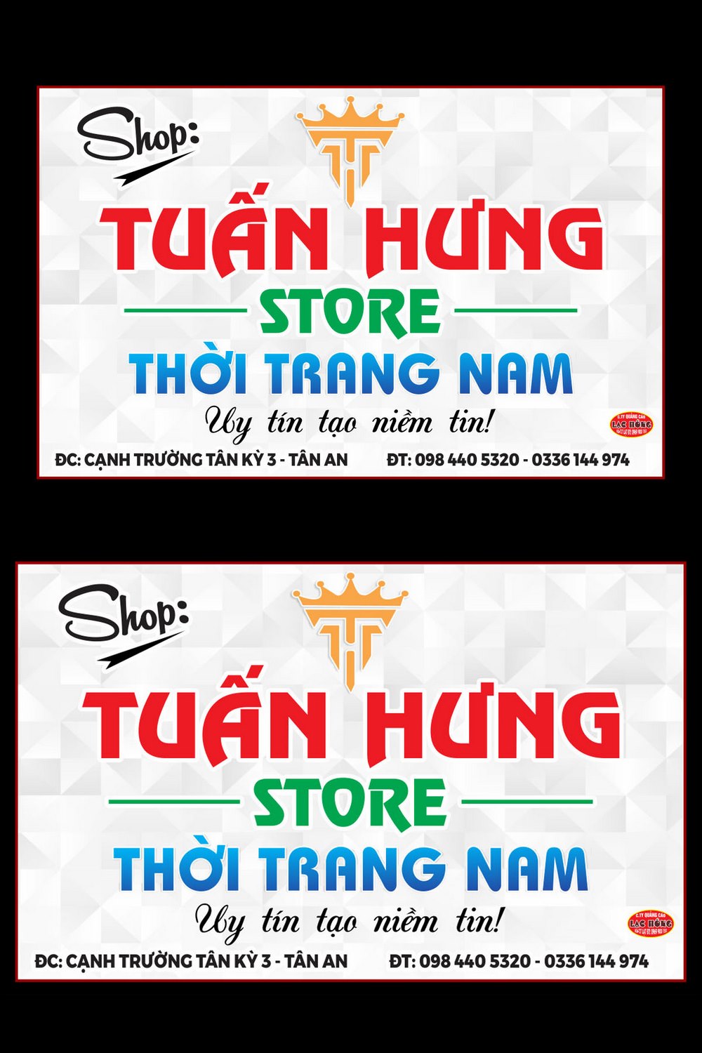 Biển quảng cáo alu shop thời trang