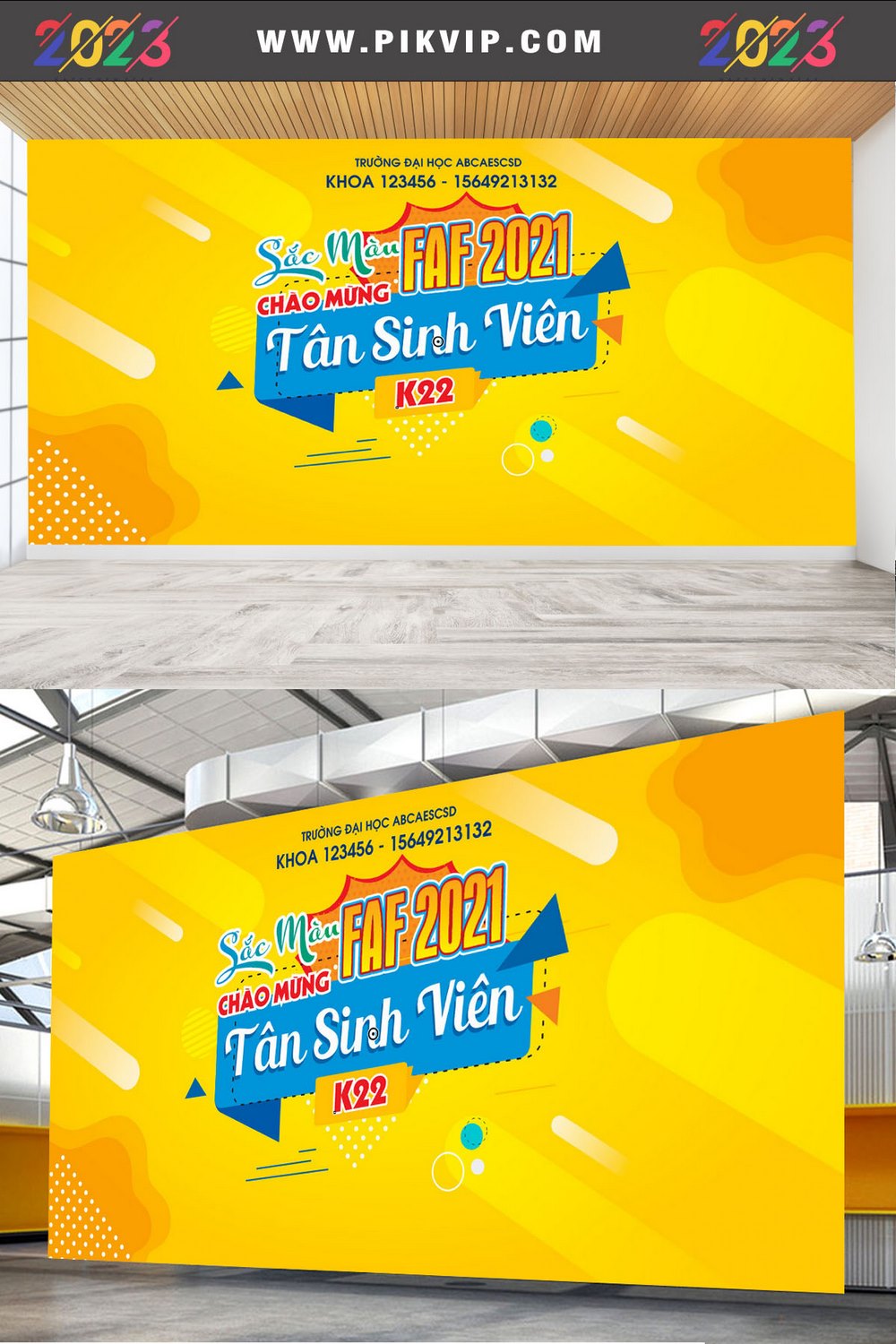 Market sắc màu FAF 2021 chào tân sinh viên K22 file CorelDRAW