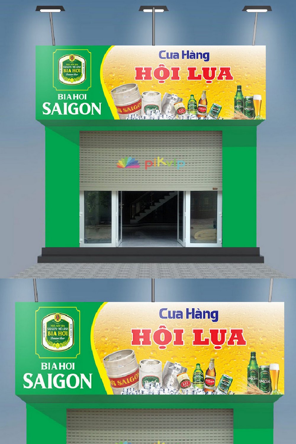 Mẫu bảng quảng cáo bia tươi bia hơi sài gòn