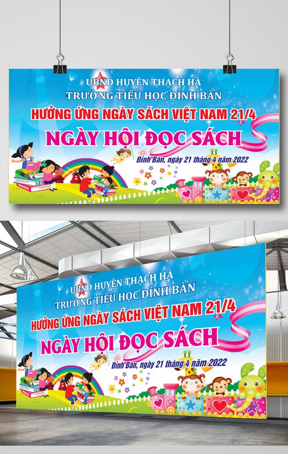 Hưởng ứng ngày hội đọc sách file corel