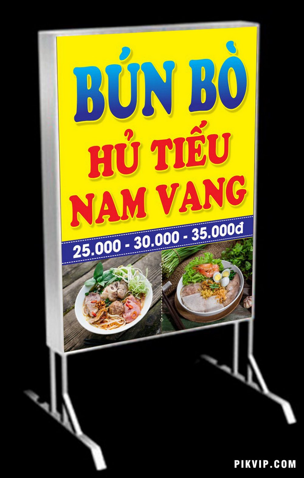 Bảng quảng cáo quán ăn bún bò file corel