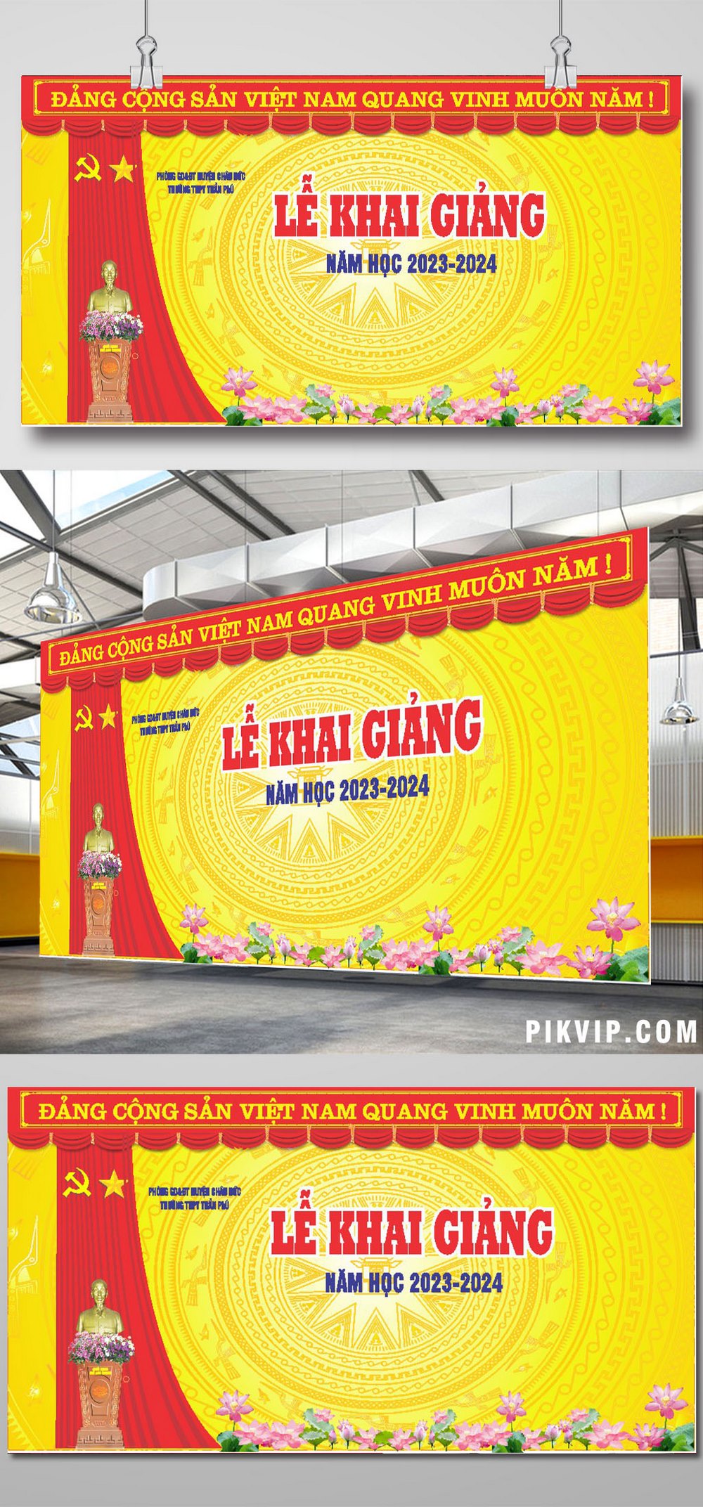 Phông nền khai giảng năm học mới 2023 2024 file corel 06