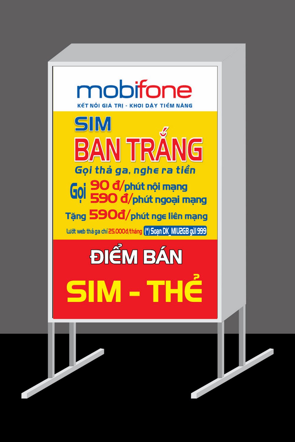 Thiết kế Banner điểm bán hàng Mobifone file corel 05