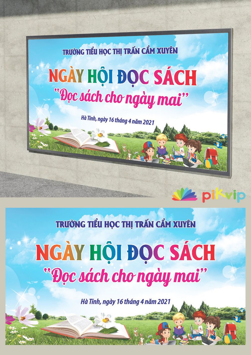 Phông nền ngày hội đọc sách