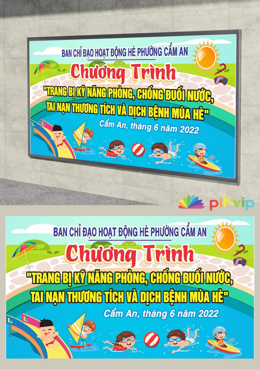 Phông nền chương trình huần luyện hè học sinh