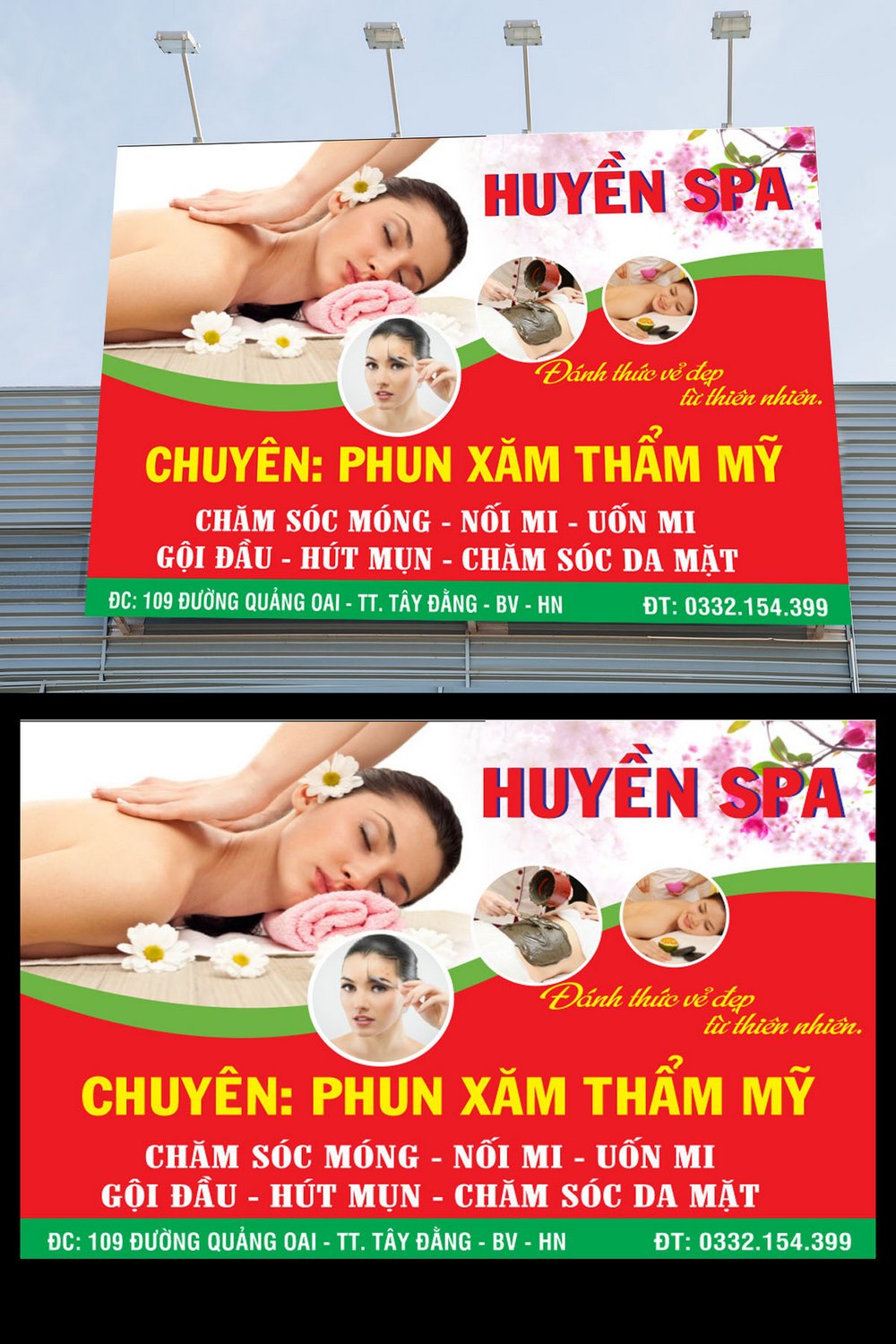 Mẫu pano huyền spa 2