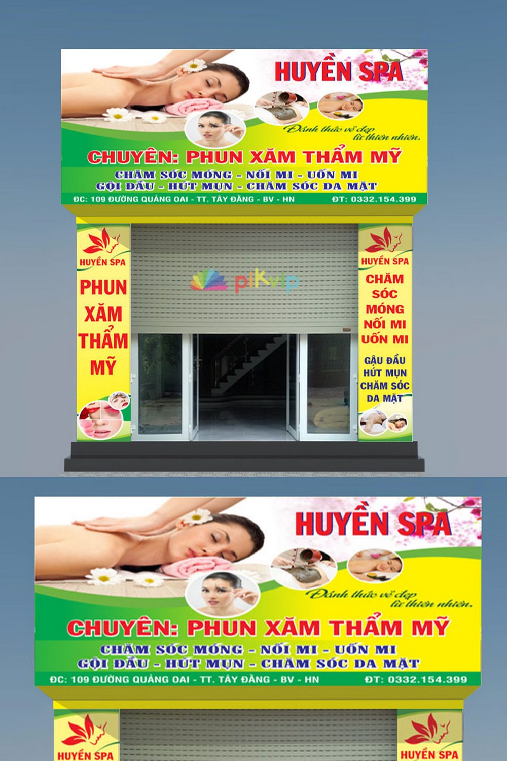 Bộ market biển bảng spa