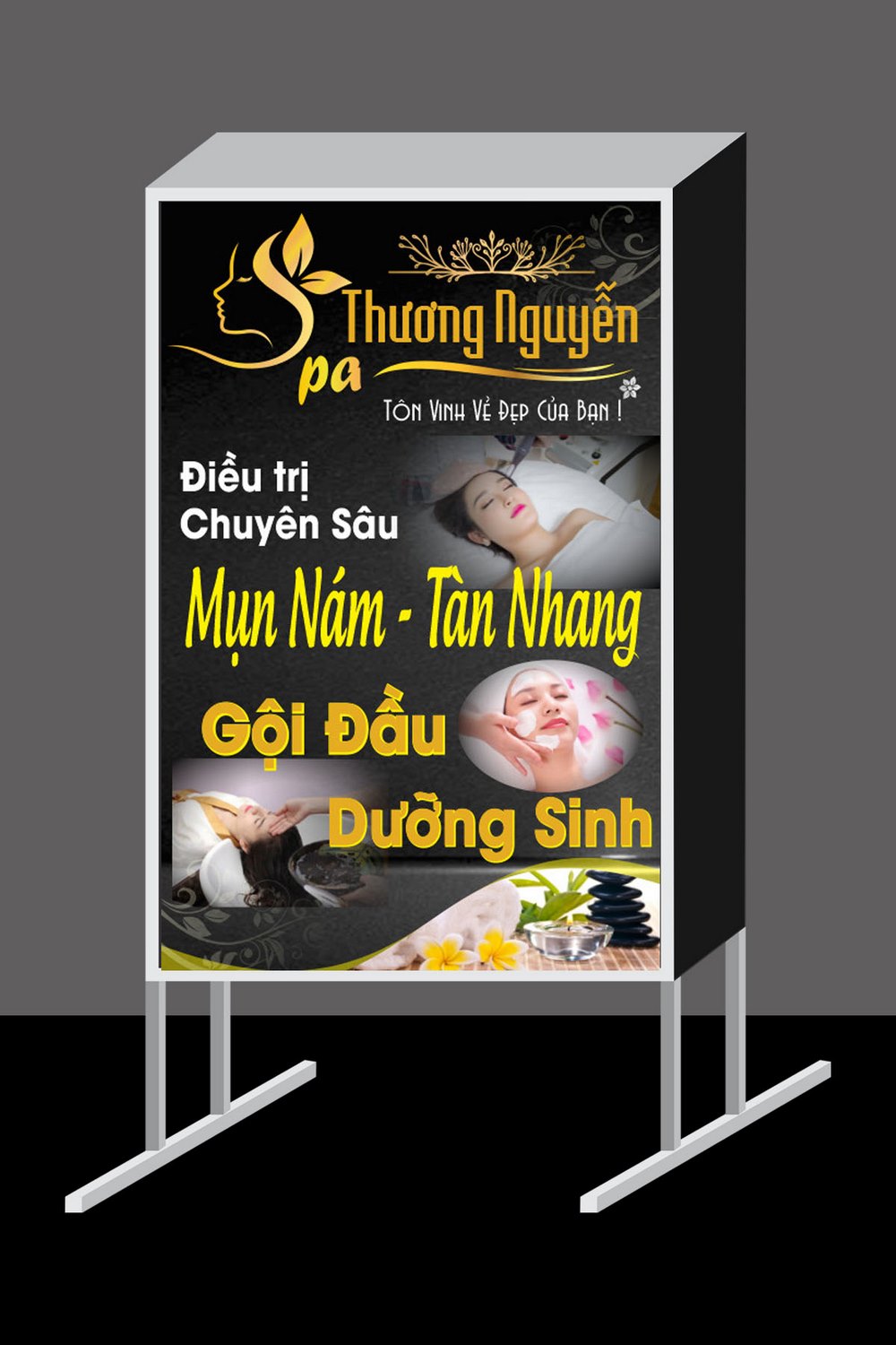 Mẫu biển vẫy spa thương nguyễn