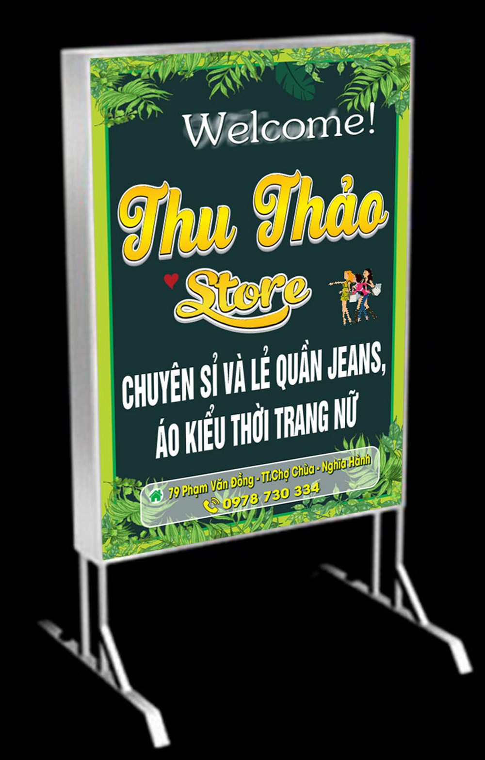 Biển vẫy Shop thời trang Thu Thảo