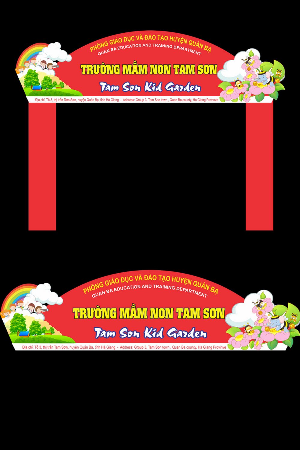 Mẫu cổng trường mầm non 1