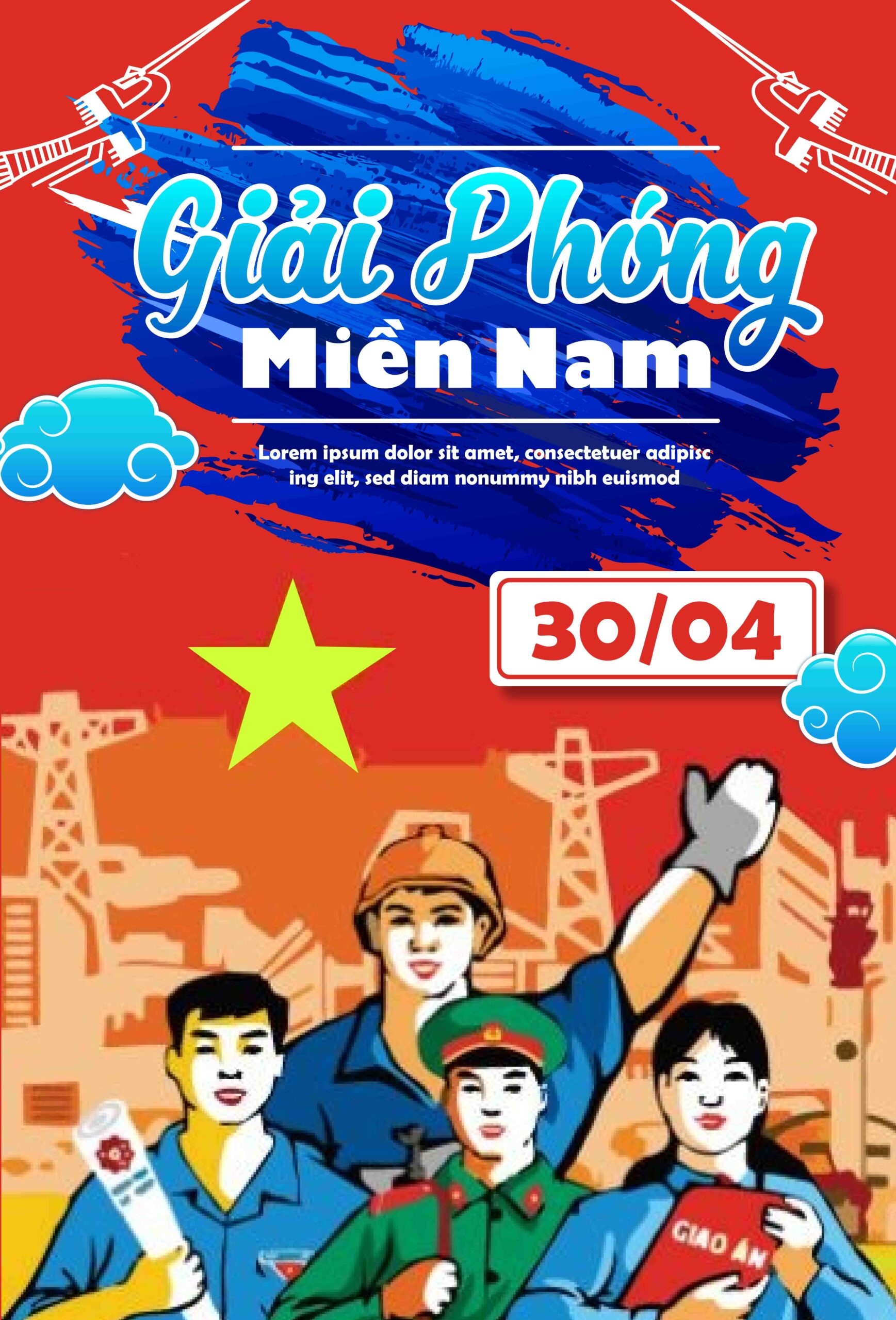 File Corel Pano Giải Phóng Miền Nam 30-4 Mẫu 61