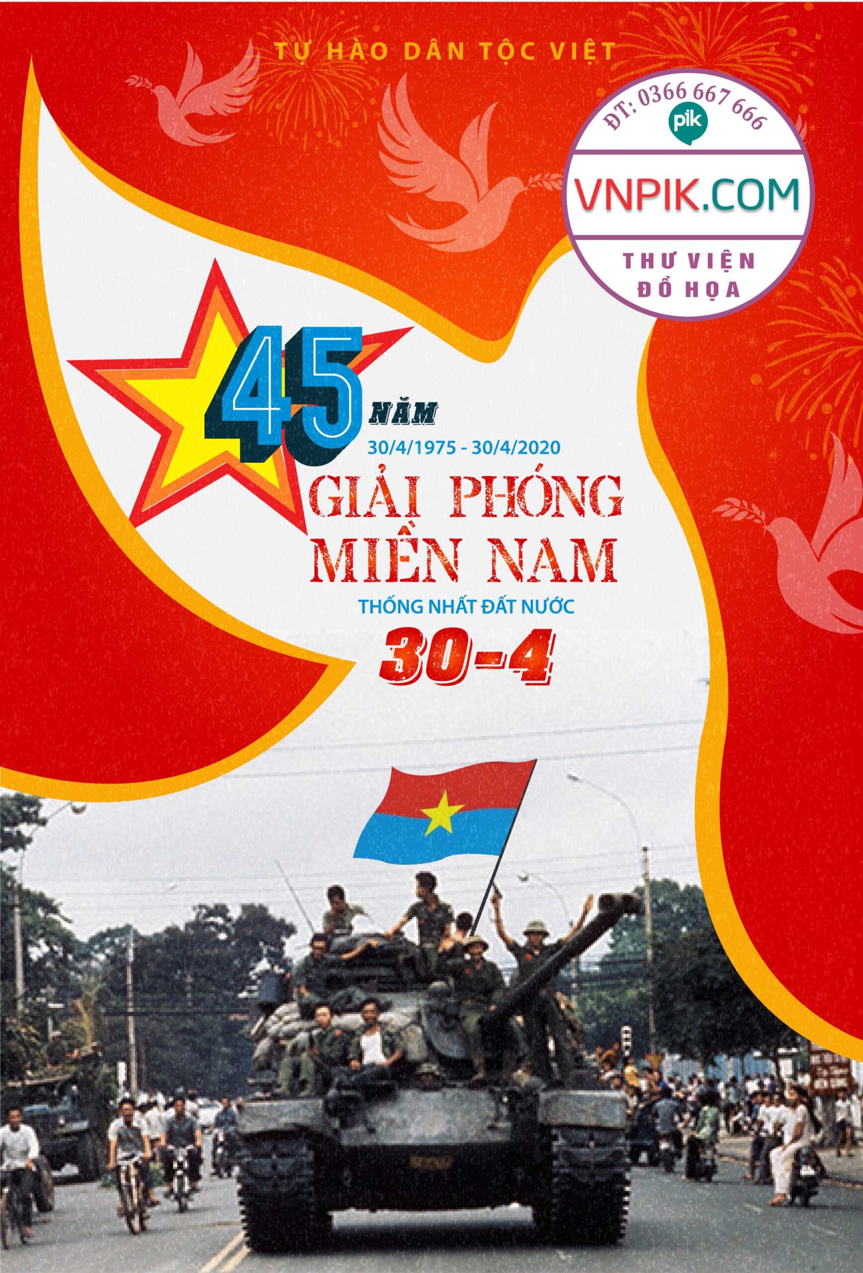 File Corel Pano Giải Phóng Miền Nam 30-4 Mẫu 83