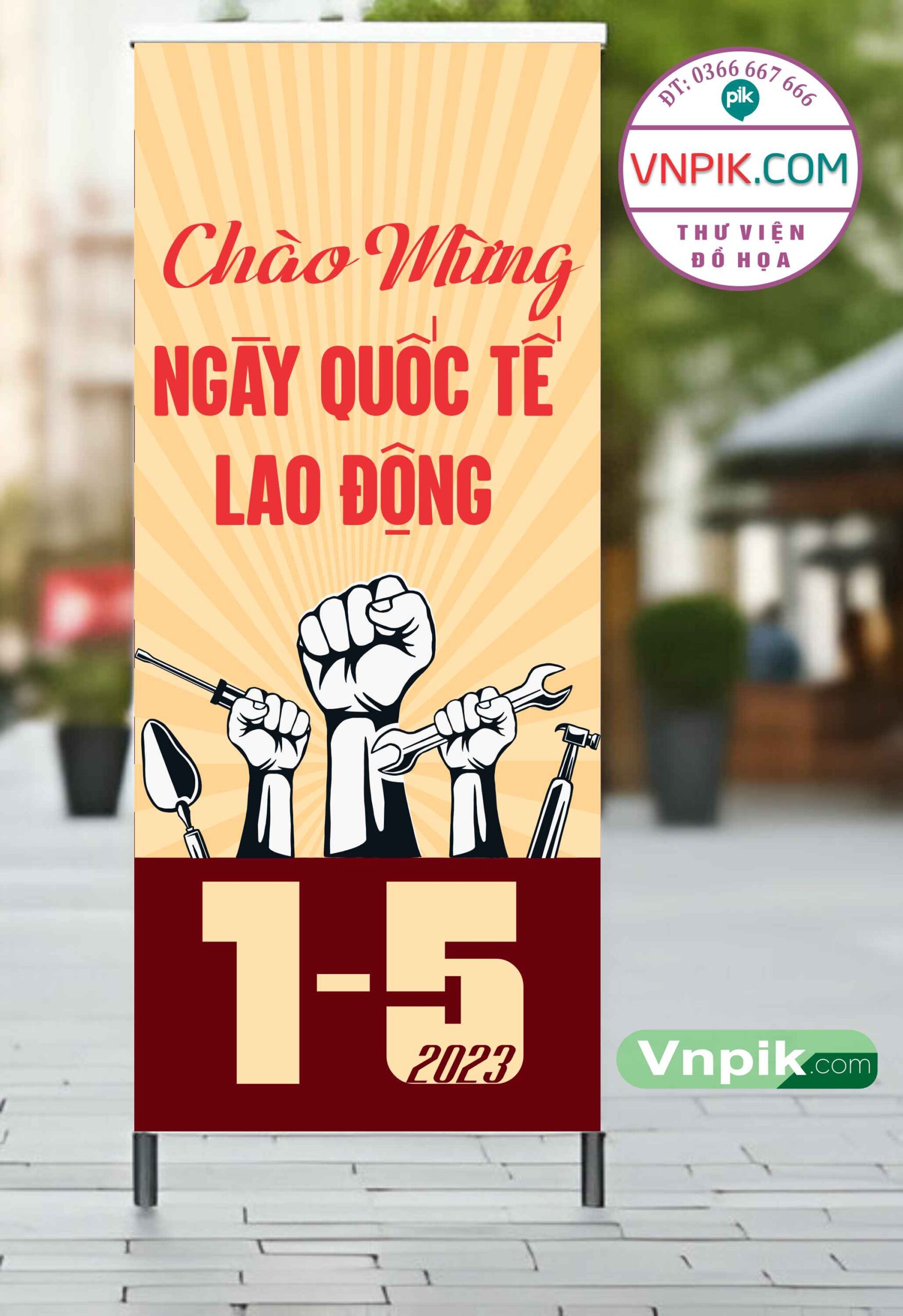 Mẫu Standee giải phóng miền nam 30 tháng 4 mẫu 11