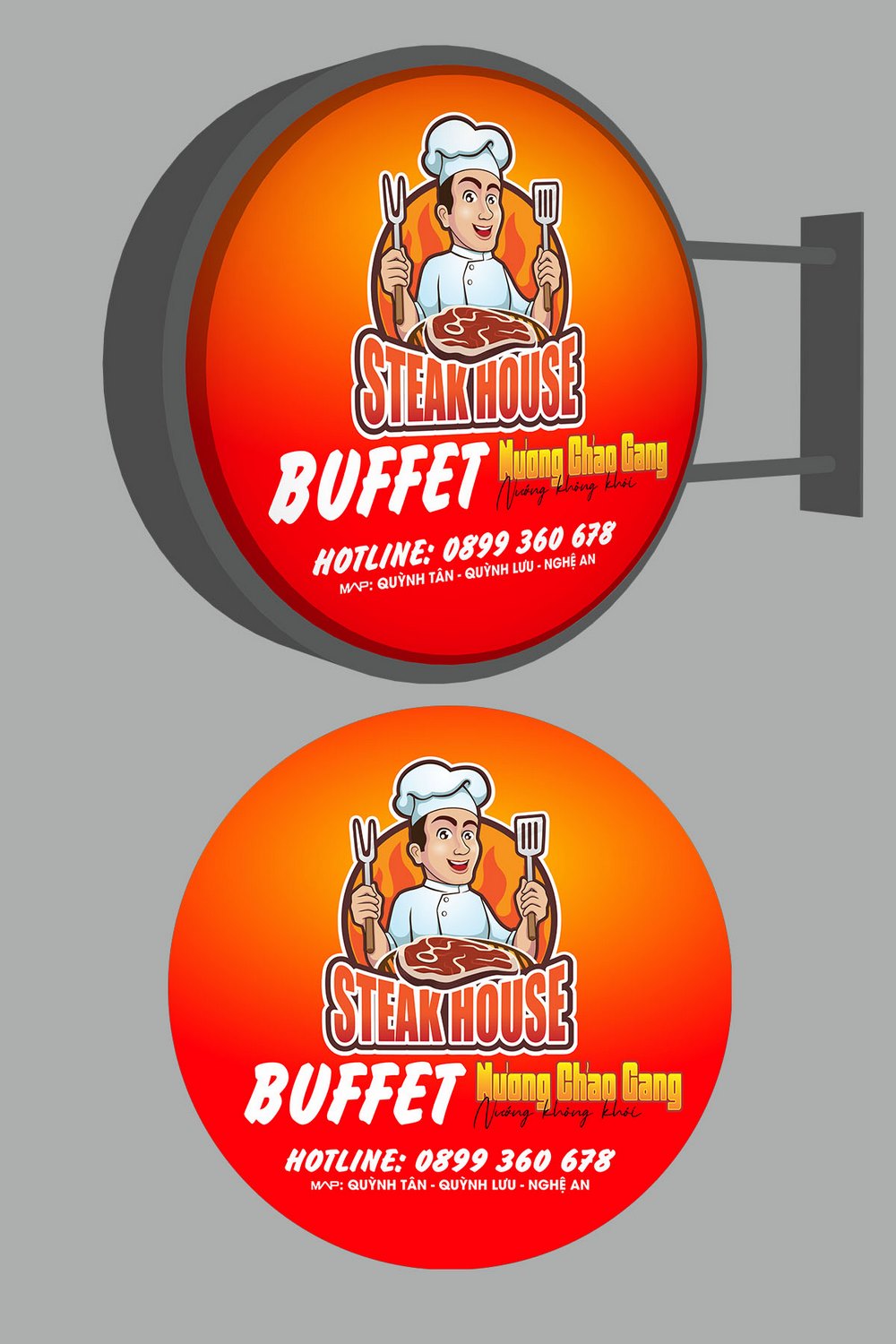 Biển vẩy quán nướng buffet King kong đẹp