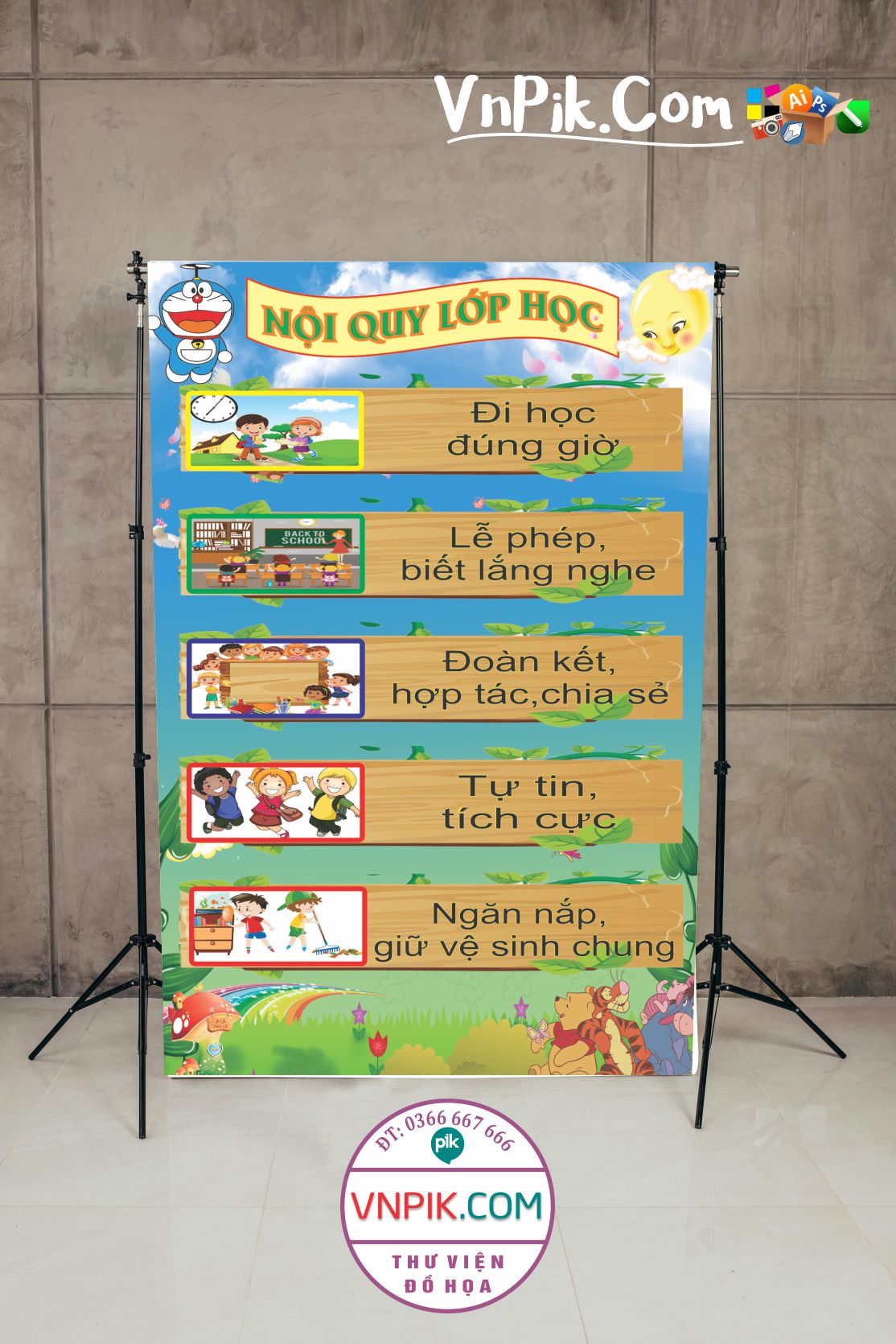 Nội quy lớp học mẫu 3