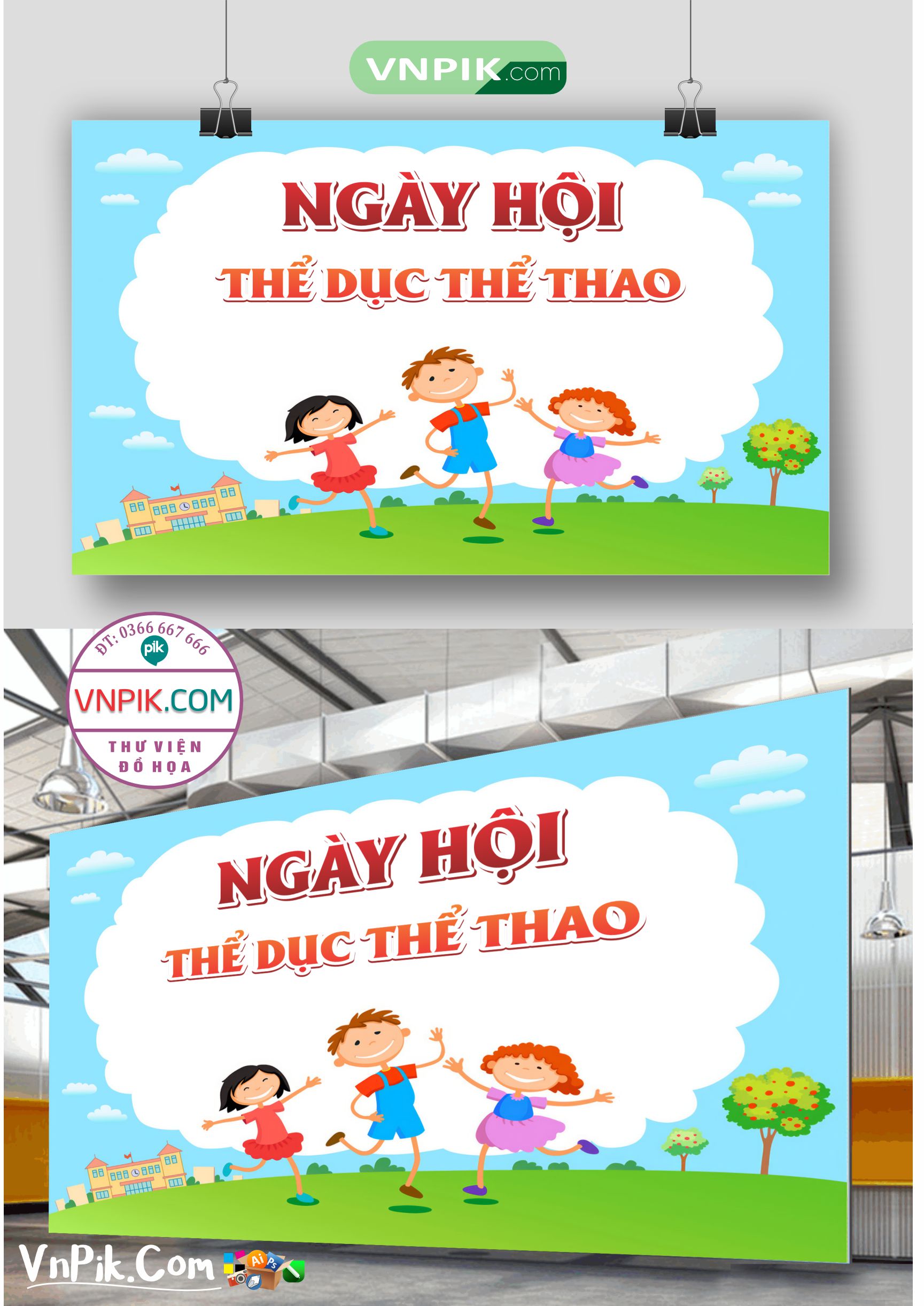 Backgroud Phông  Nền ngày hội thể dục thể thao #1