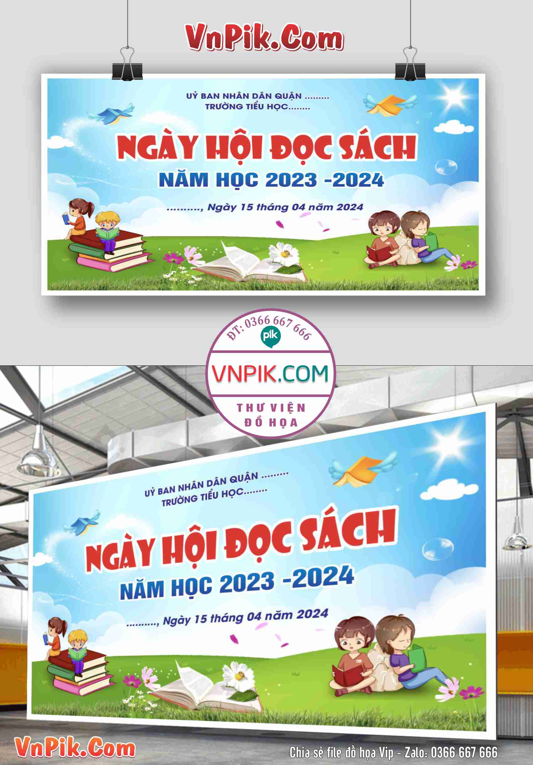 Phông nền ngày hội đọc sách file vector corel x7 đẹp mẫu 3