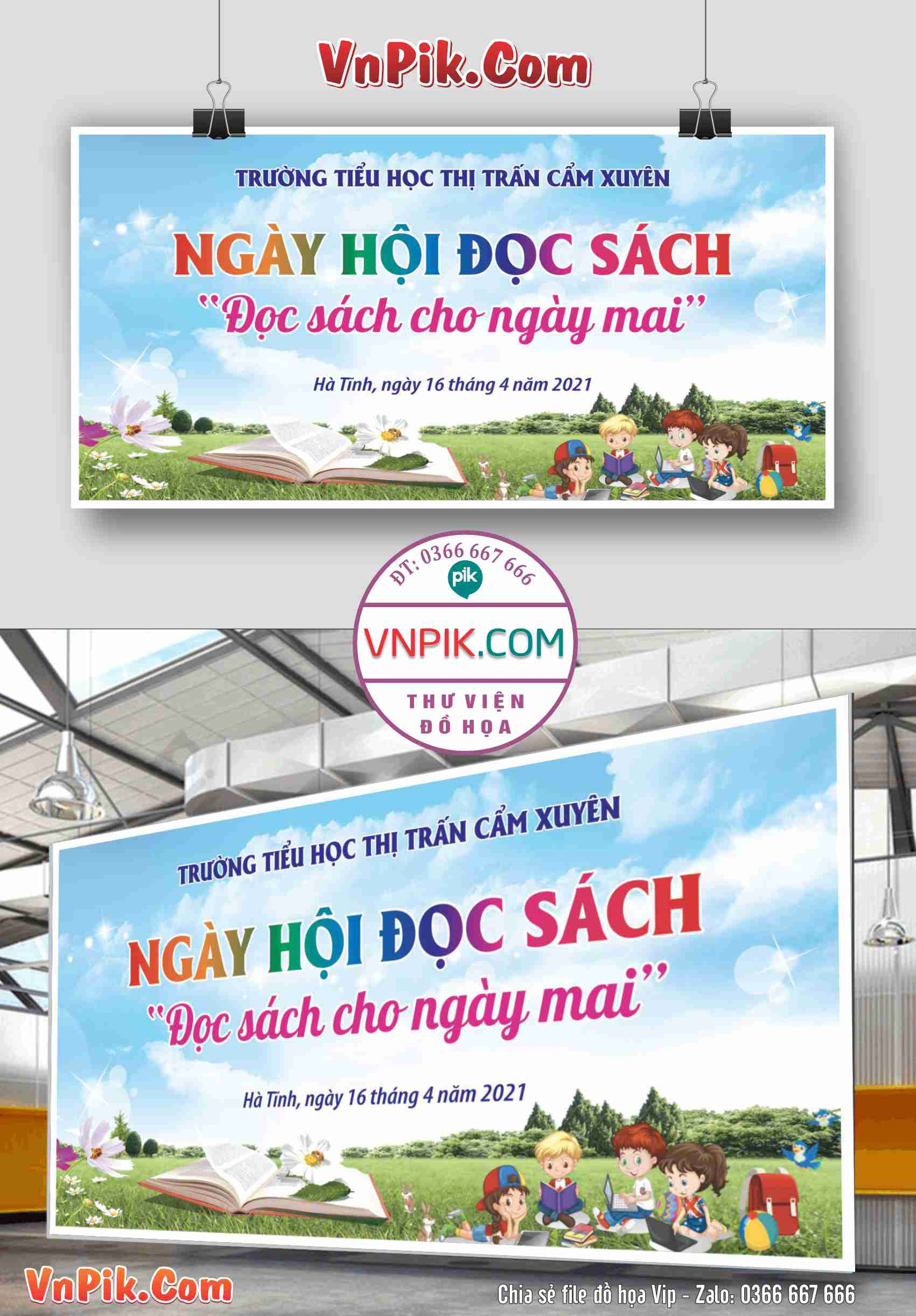 Phông nền ngày hội đọc sách file vector corel x7 đẹp mẫu 5