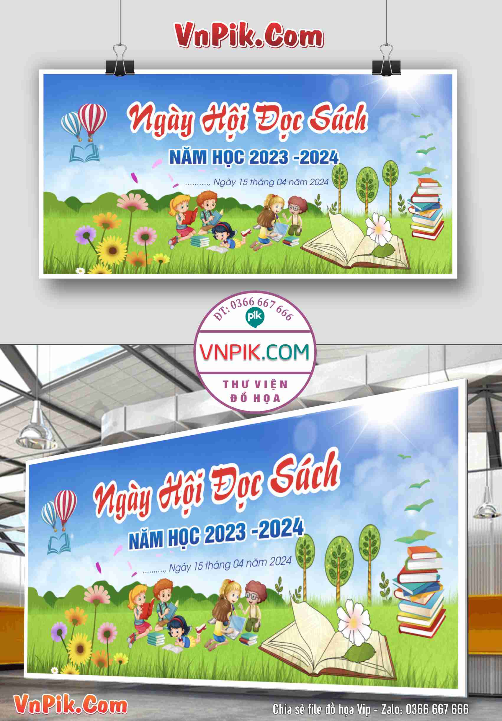 Phông nền ngày hội đọc sách file vector corel x7 đẹp mẫu 6