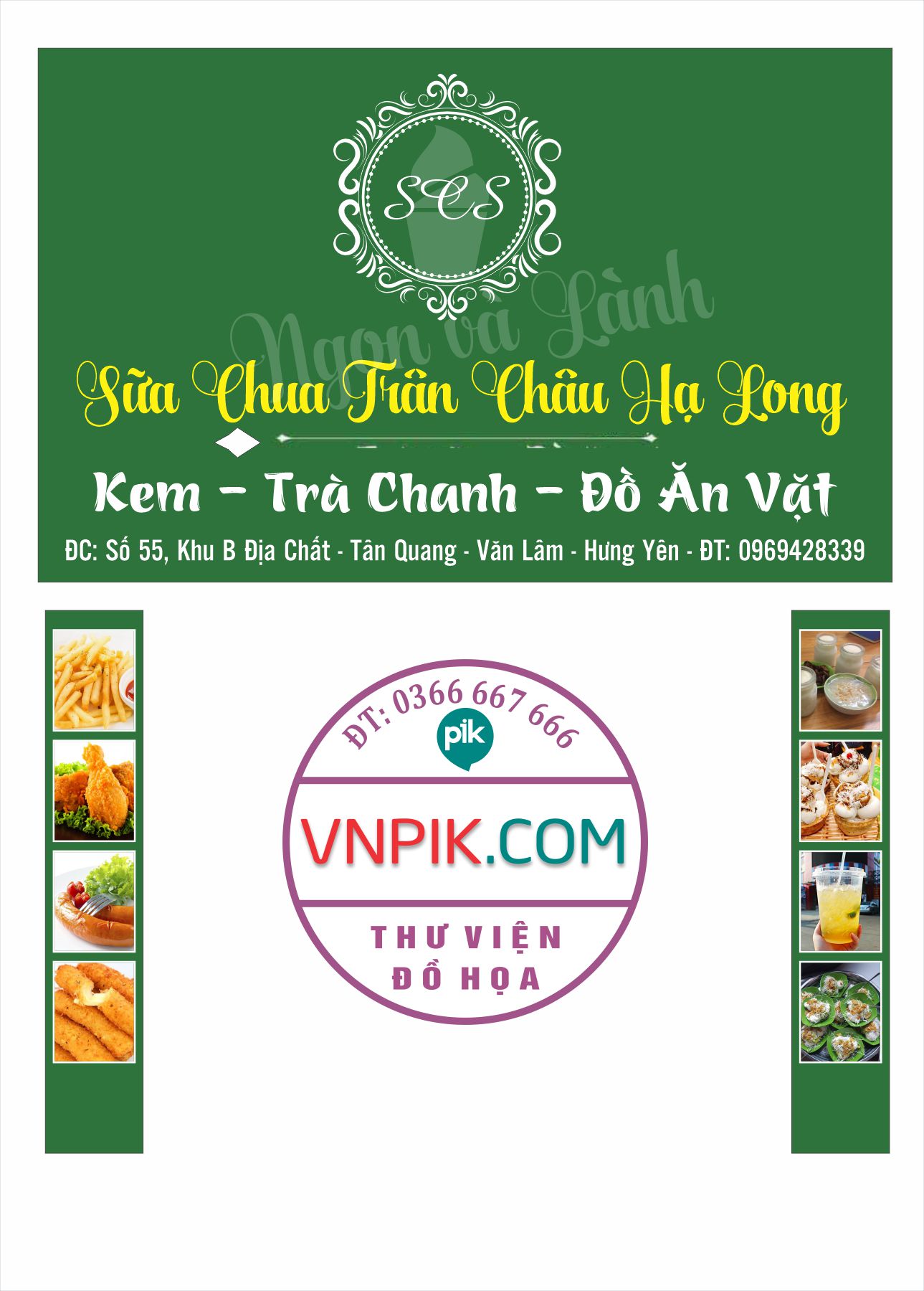 Biển sữa chua trân châu, đồ ăn vặt hạ long