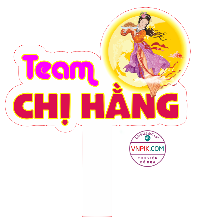 Hastag Team chị hằng – vui tết trung thu file corel