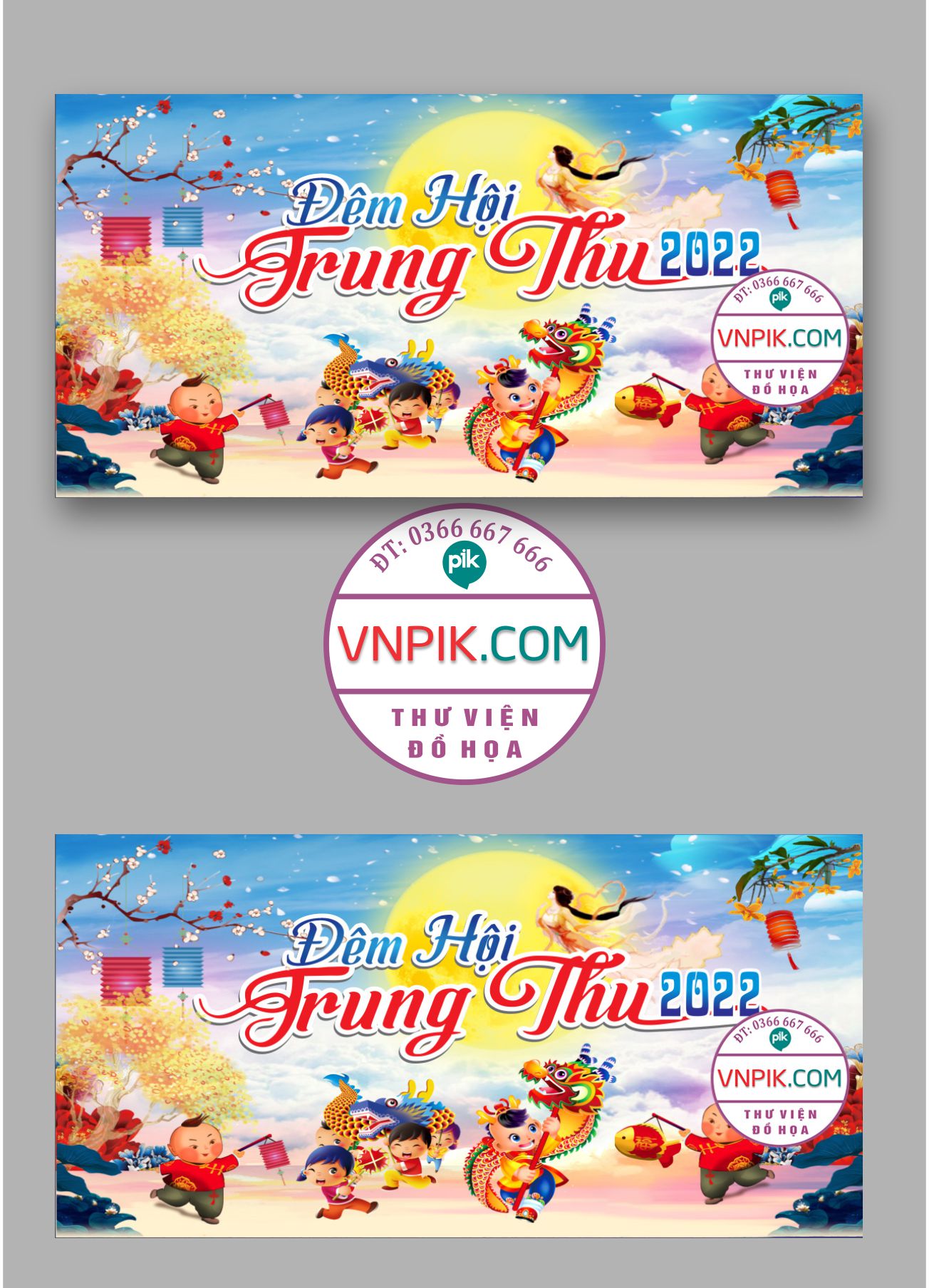 Market Đêm hội trung thu file CorelDRAW