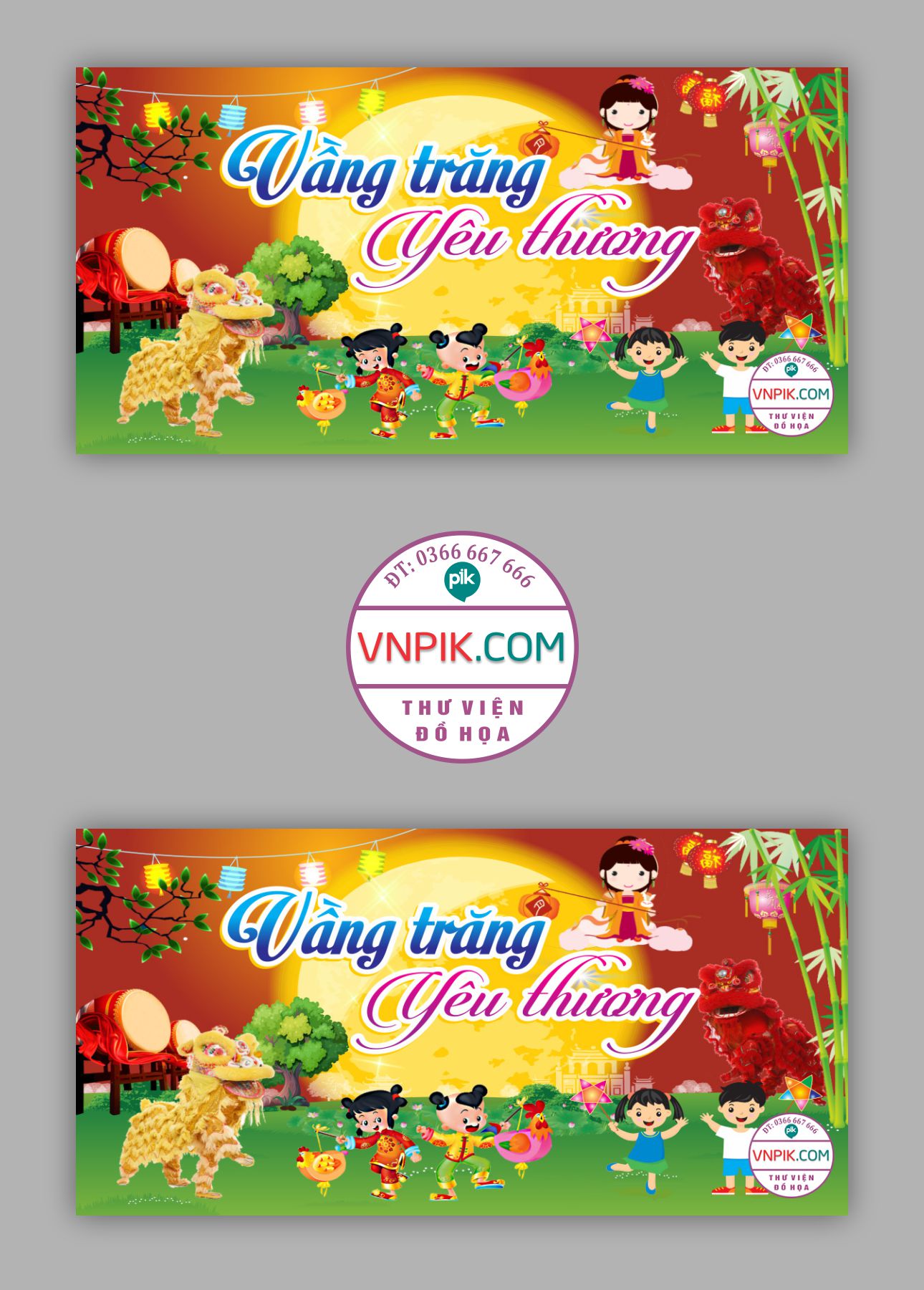 Market Vầng trăng yêu thương file CorelDRAW