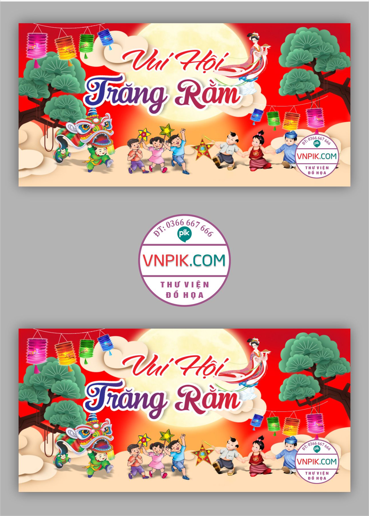 Market Vui hội trăng rằm file CorelDRAW