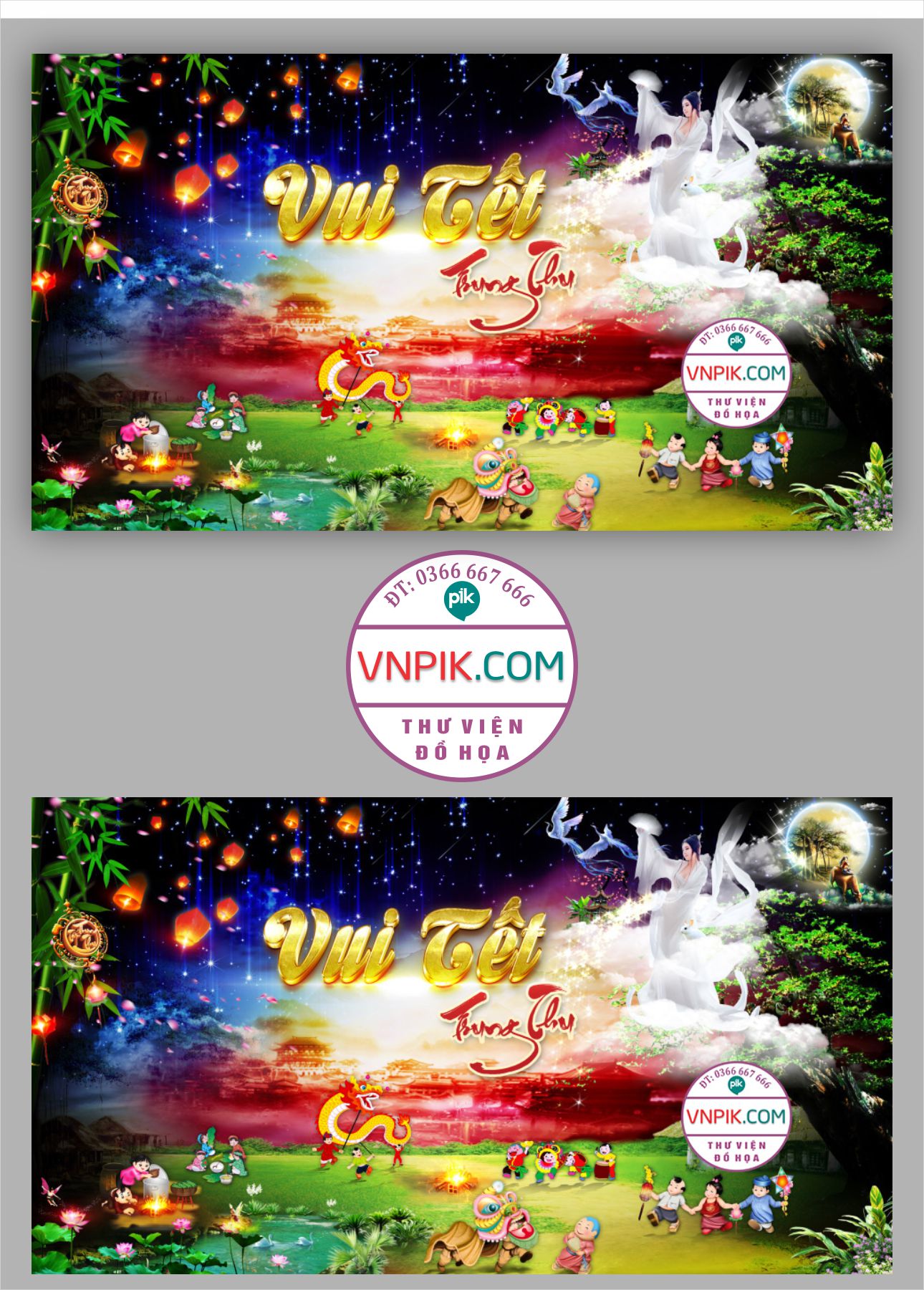 Market Vui tết trung thu #7 file CorelDRAW