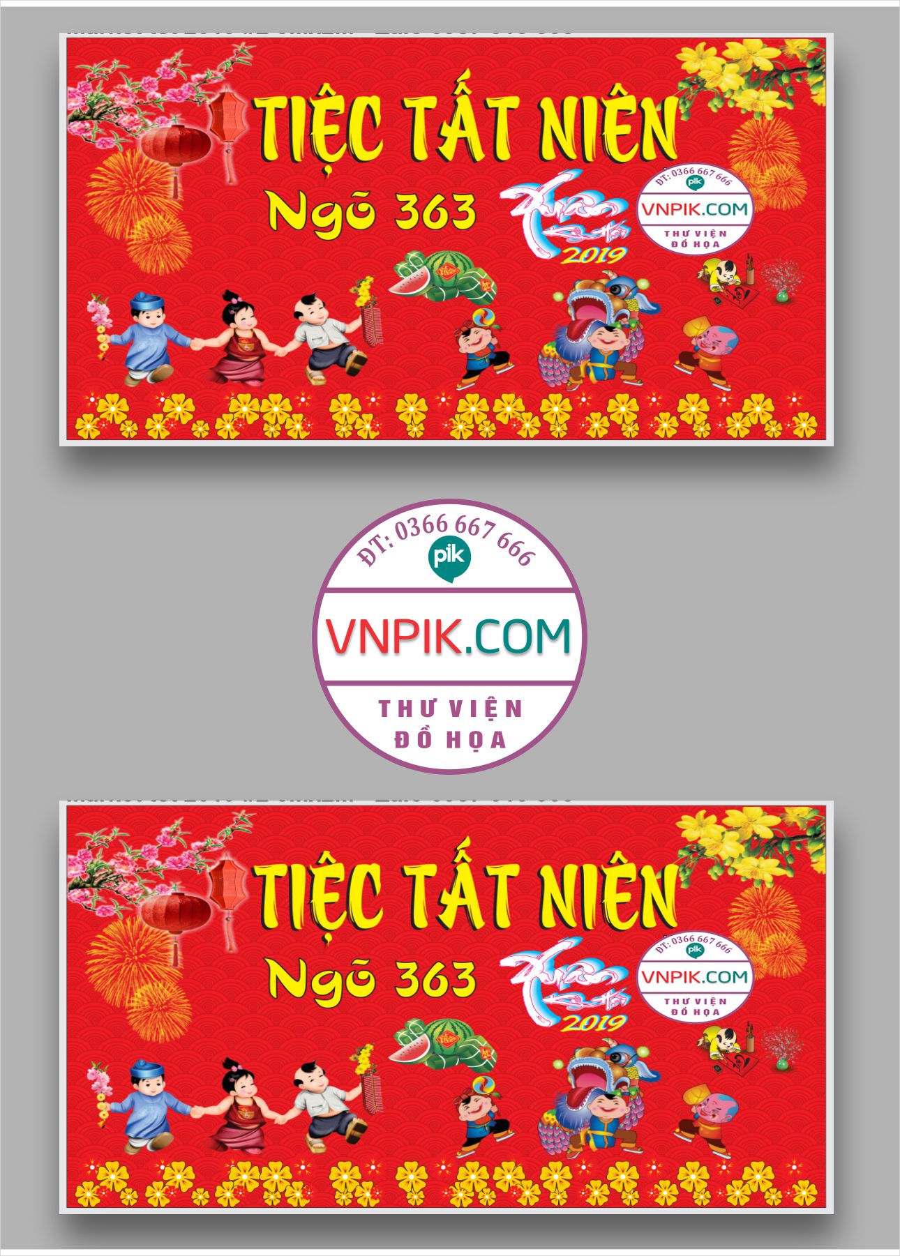 Market tiệc tất niên ngõ 365 xuân kỷ hợi file cdr