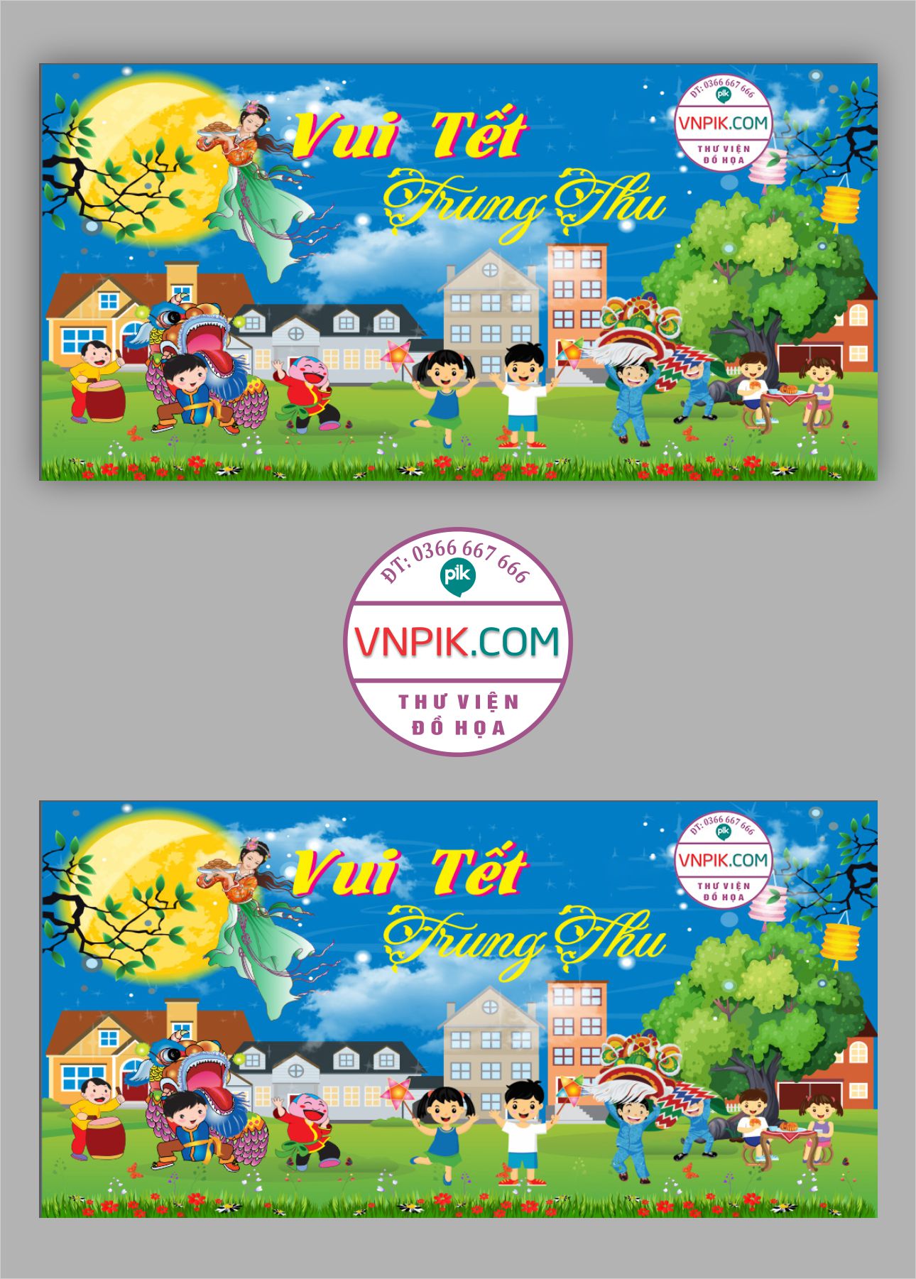 Market vui tết trung thu file CorelDRAW