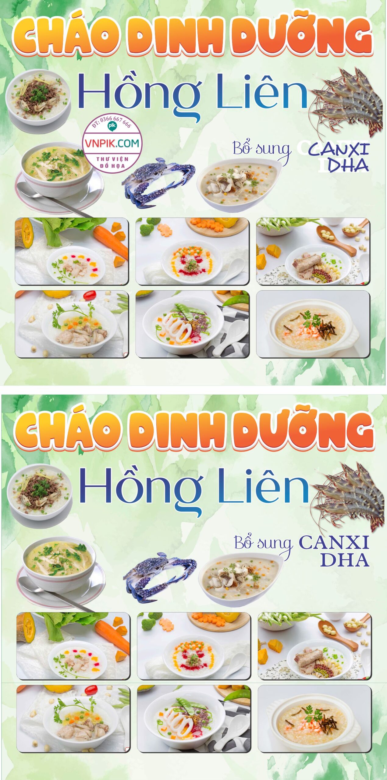 Mẫu Biển Quảng Cáo Cháo Dinh Dưỡng Mẫu 02