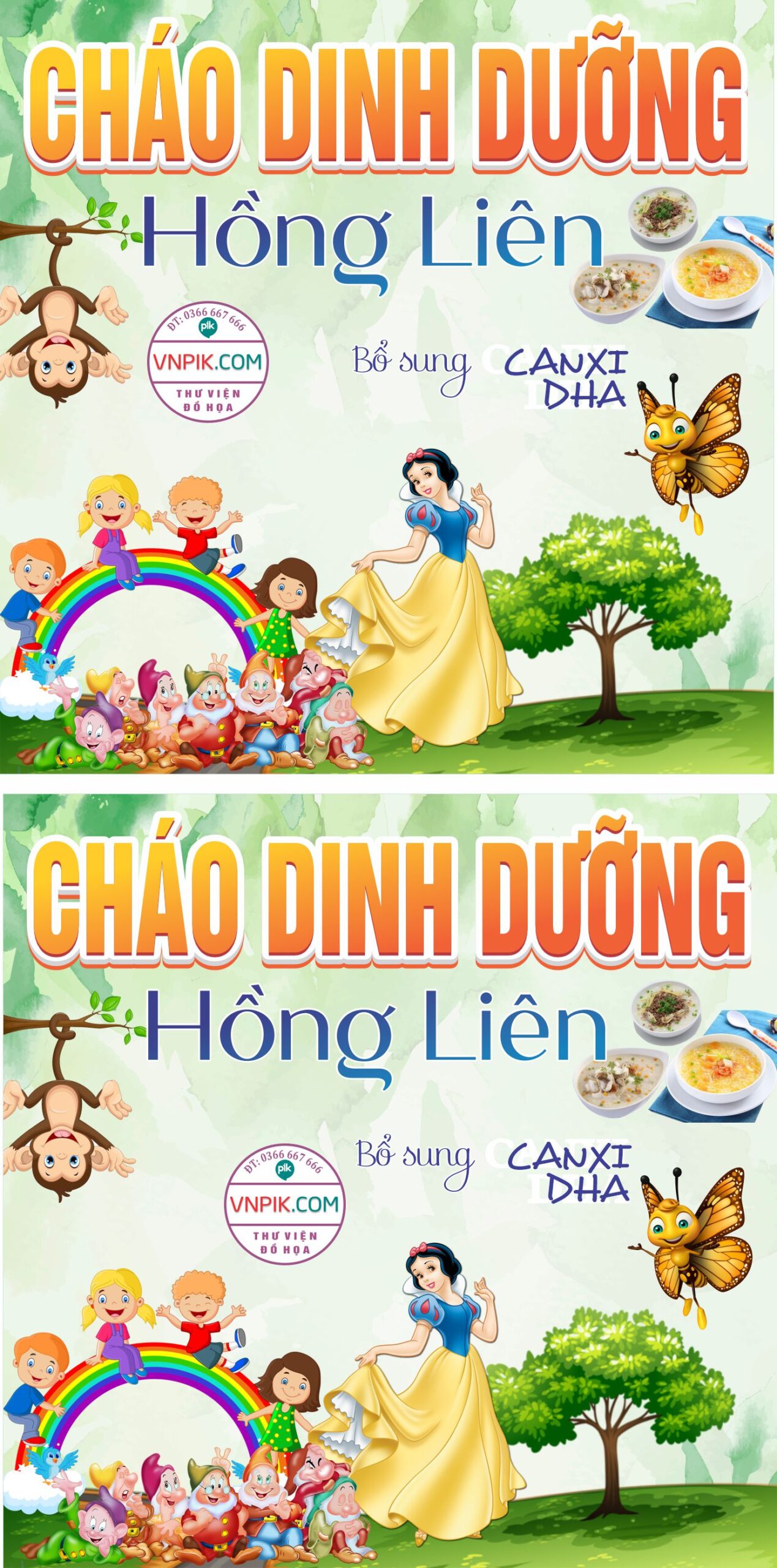 Mẫu Biển Quảng Cáo Cháo Dinh Dưỡng Mẫu 03