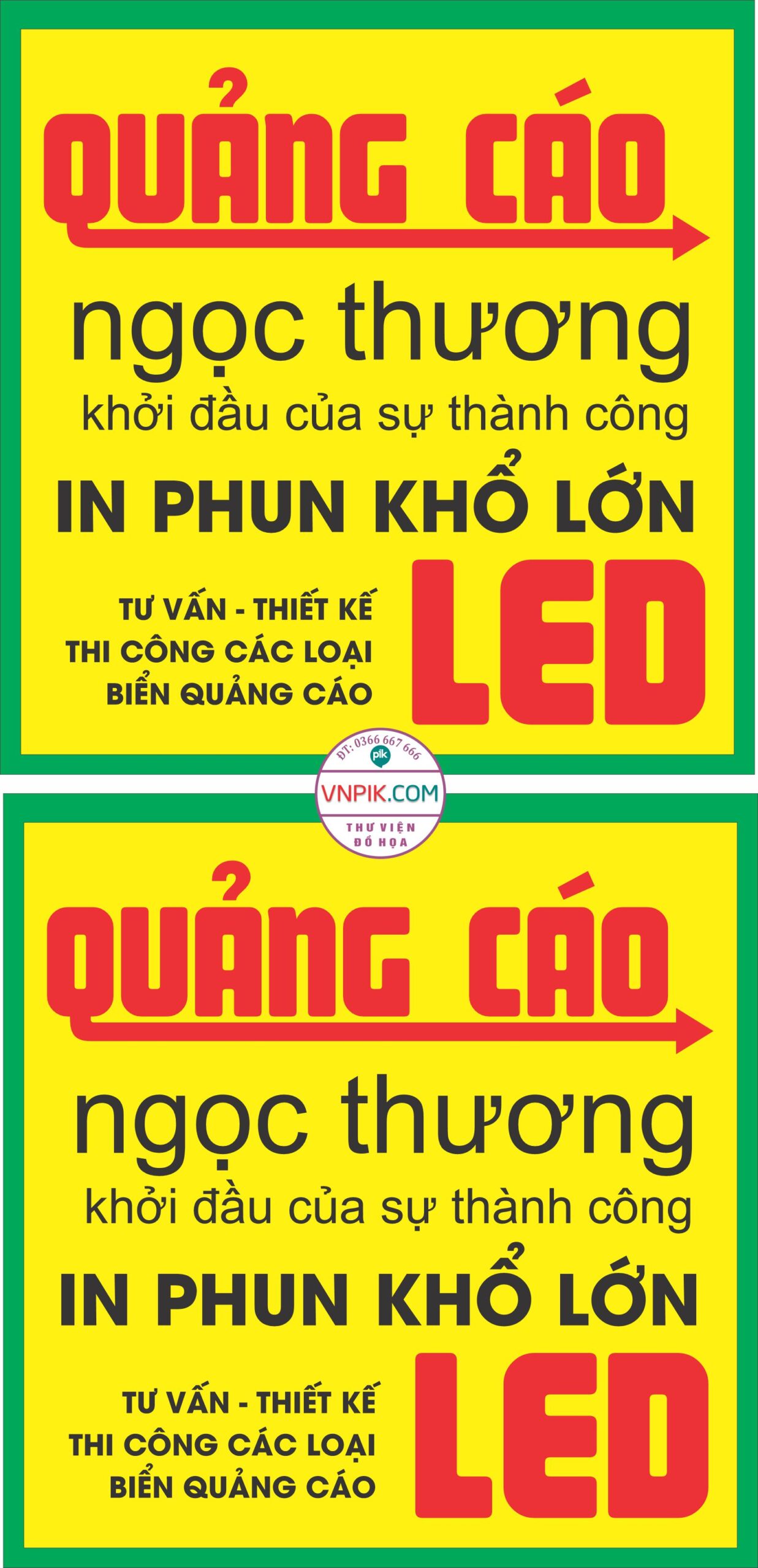 Mẫu biển vẫy quảng cáo led ngọc thương