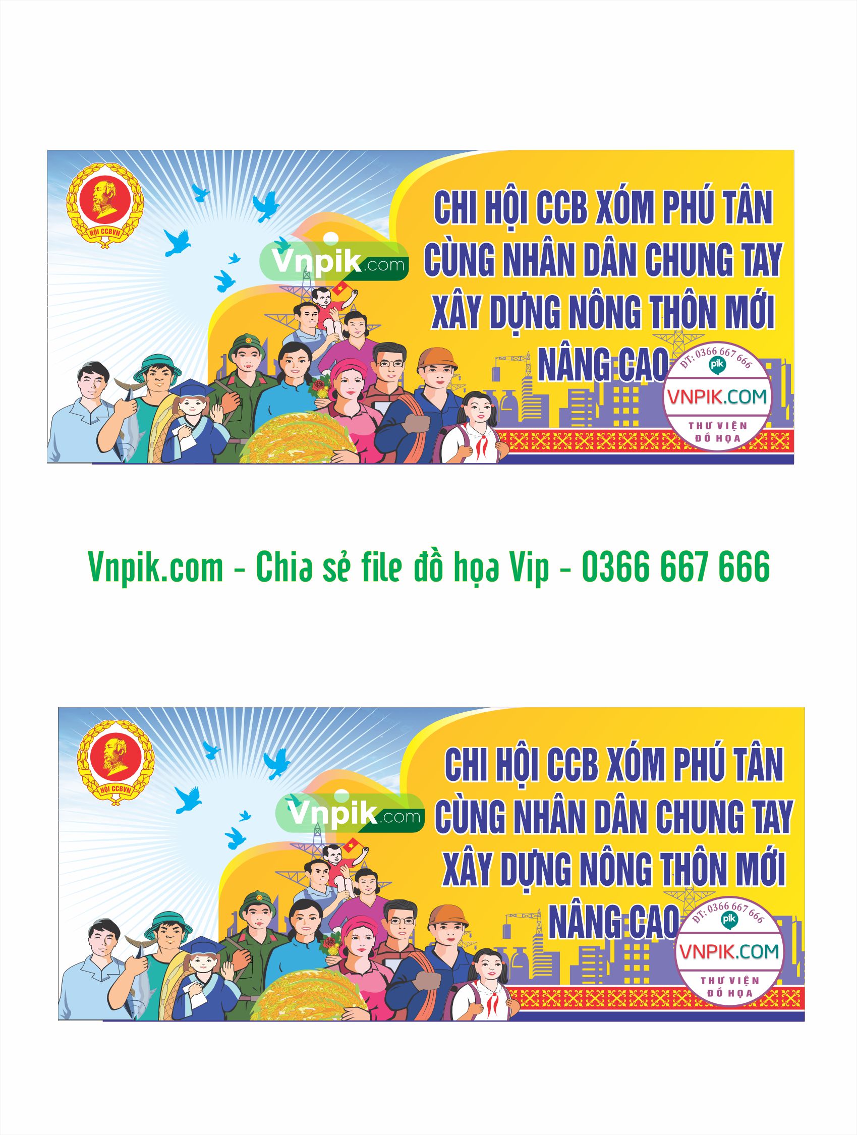 Mẫu maket cựu chiến binh cùng nhân dân chung tay xây dựng nông thôn mới nâng cao