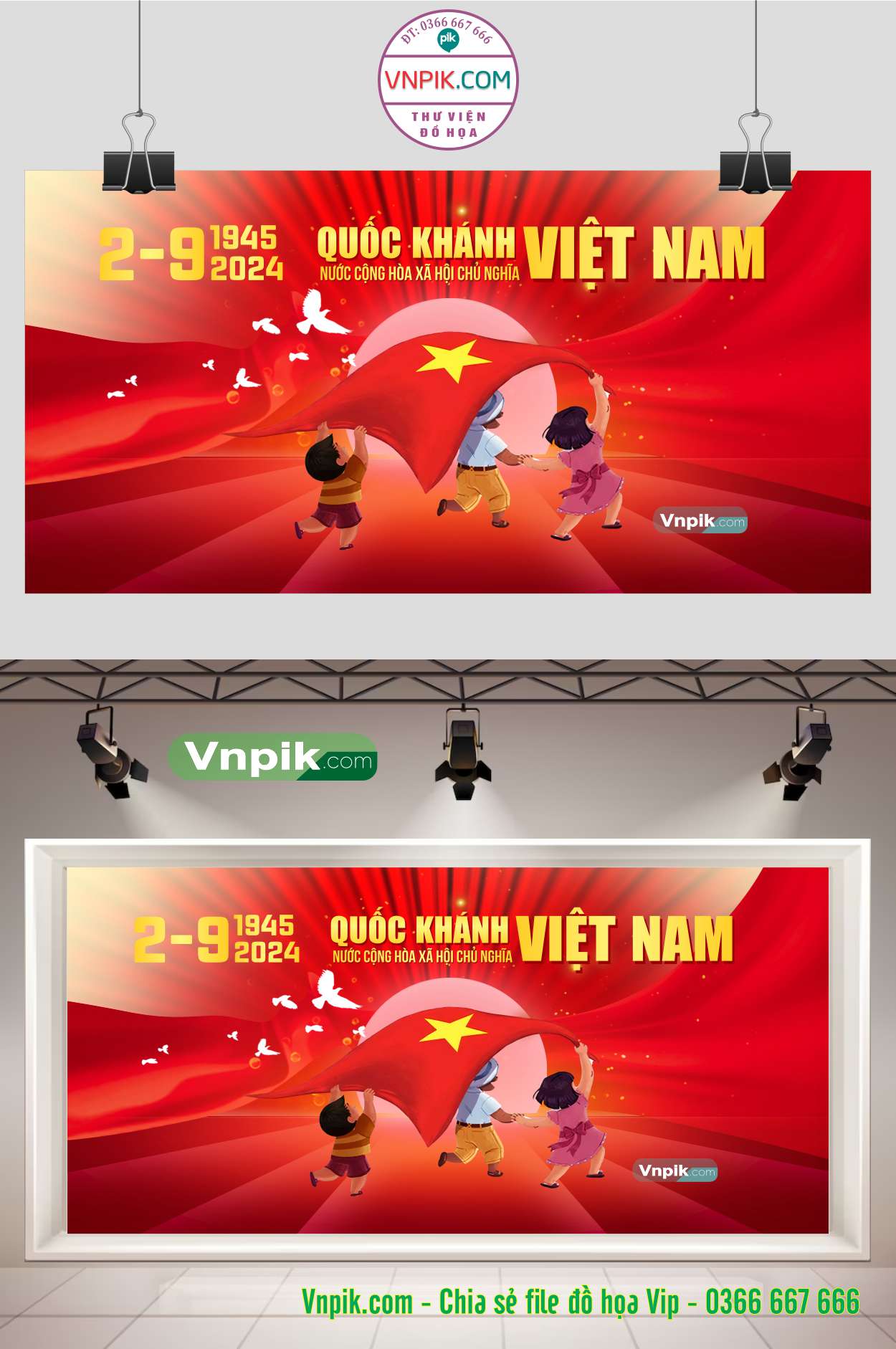 Phông nền kỷ niệm Quốc Khánh Việt Nam 2-9