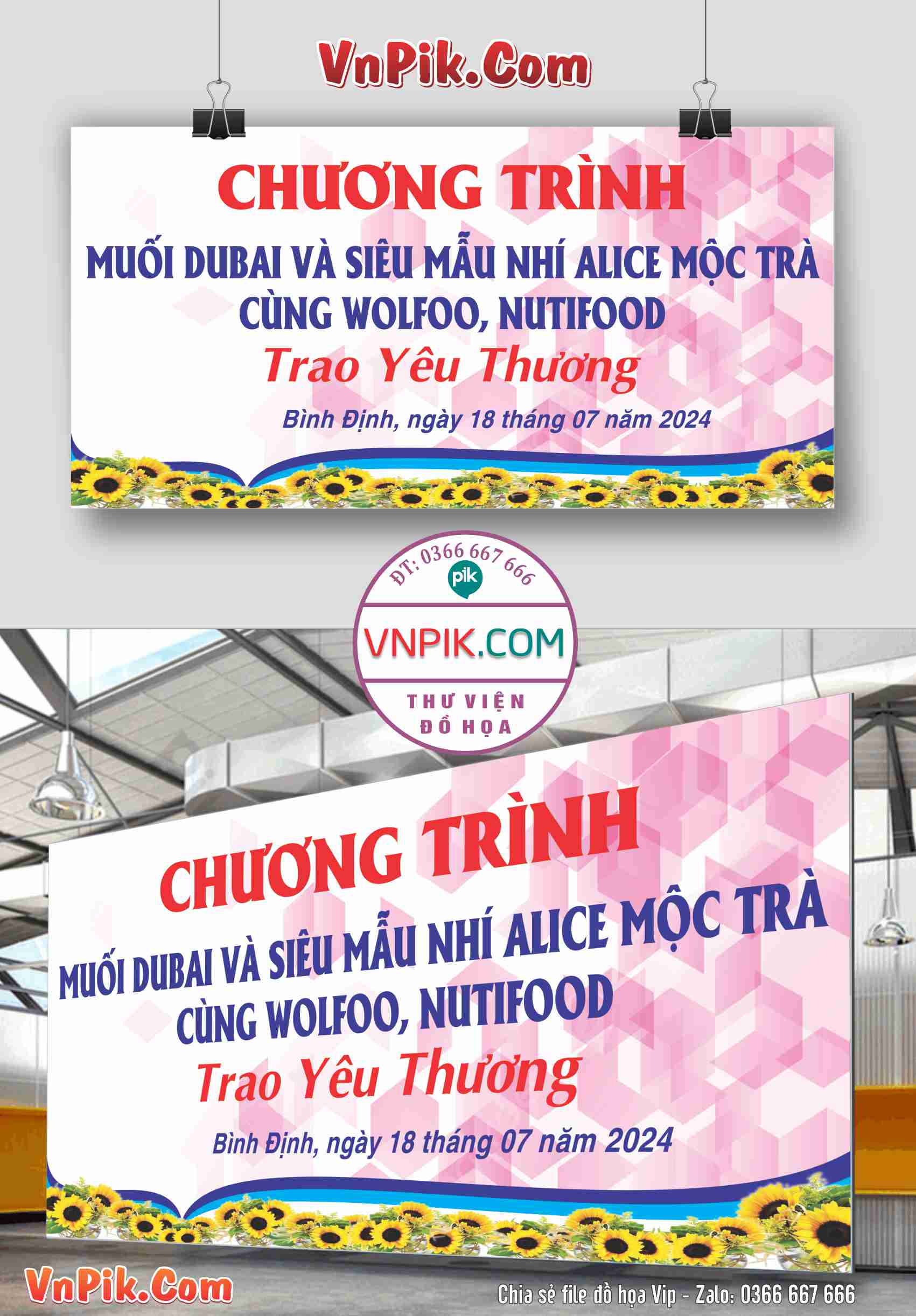 Mẫu maket chương trình trao yêu thương