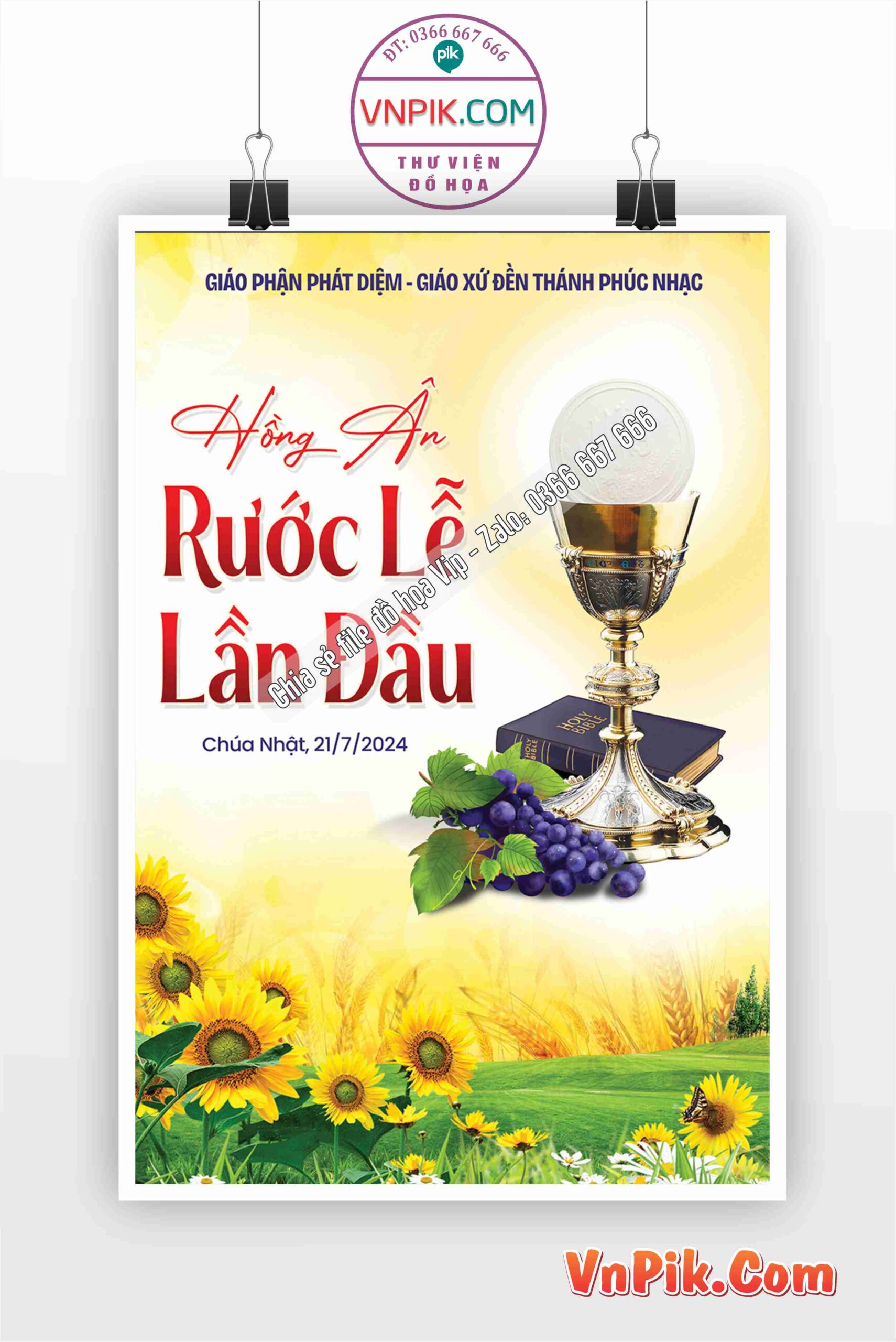 POSTER LỄ RƯỚC LỄ LẦN ĐẦU 2024 – PHÚC NHẠC