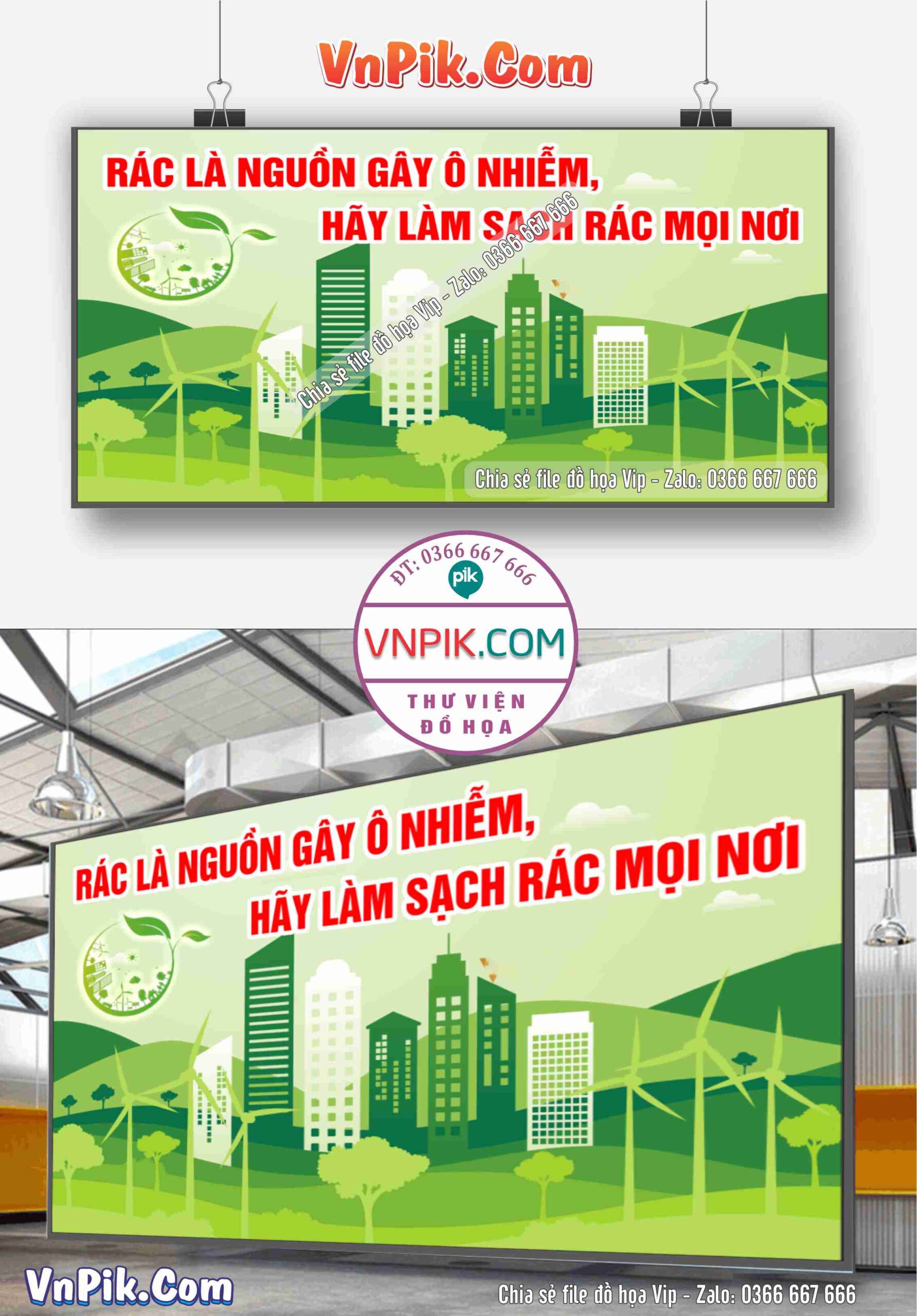 Pano rác là nguồn gây ô nhiễm, hãy làm sạch rác mọi nơi