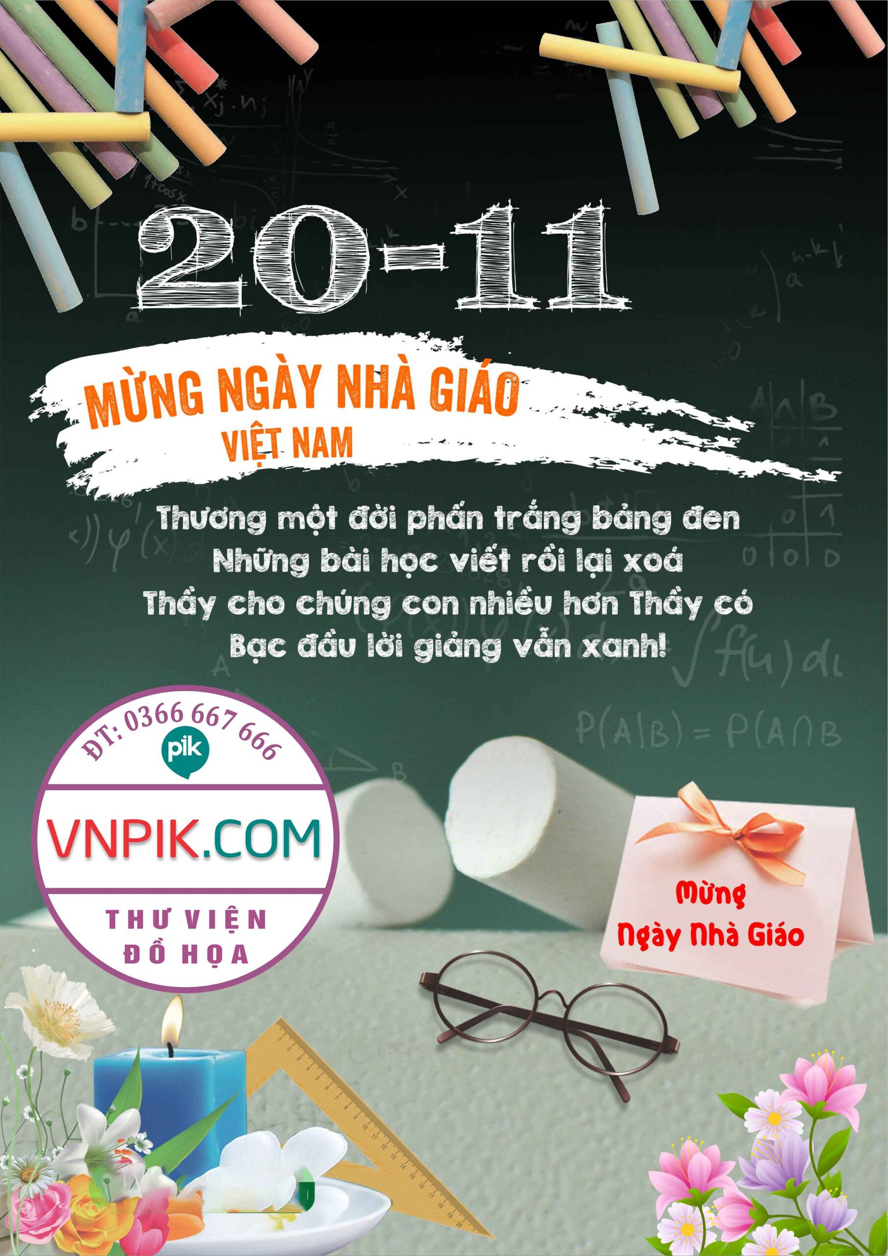 Phông Nền Chào Mừng Ngày Nhà Giáo Việt Nam 20-11 Mẫu 19