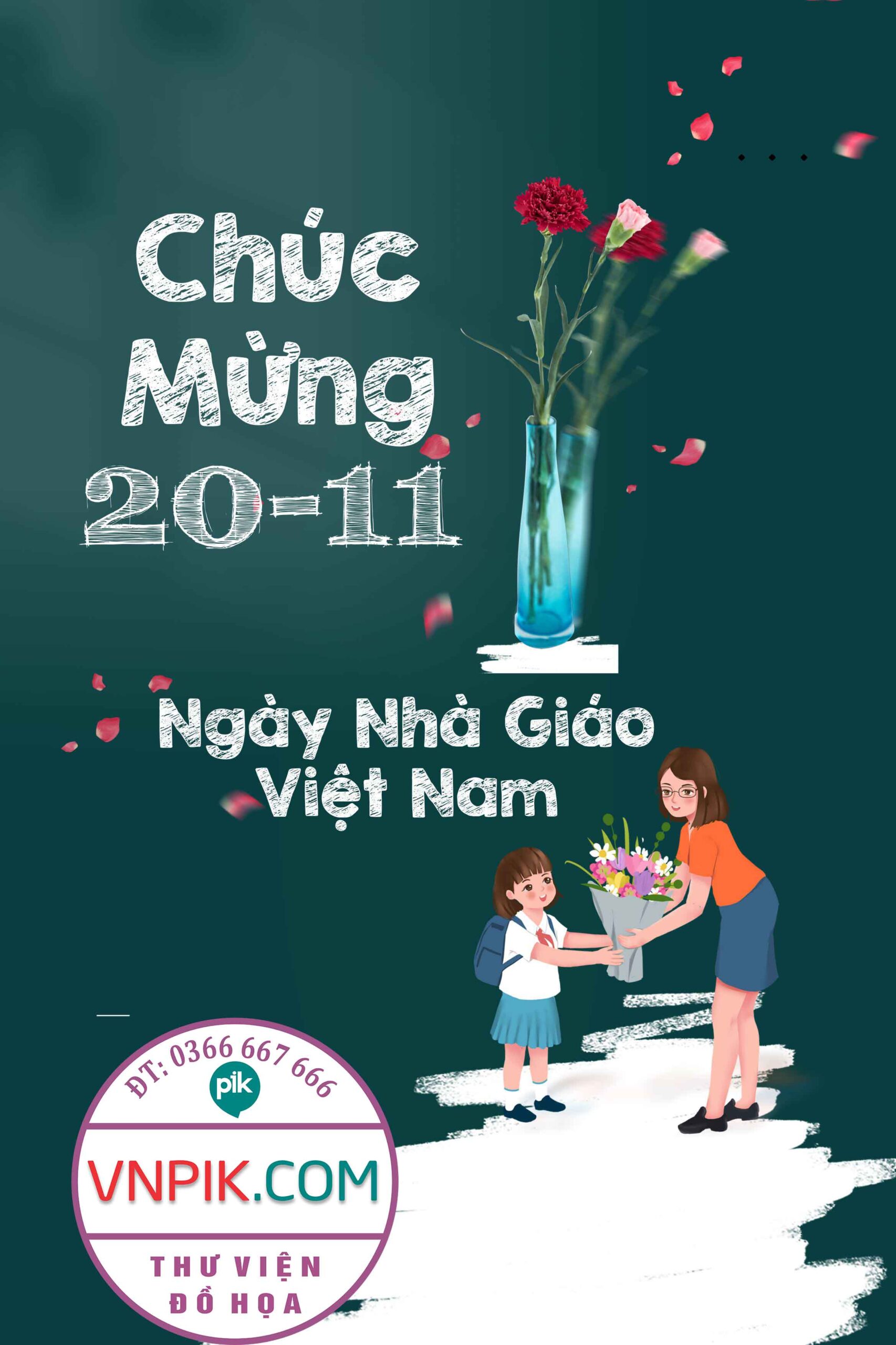 Phông Nền Chào Mừng Ngày Nhà Giáo Việt Nam 20-11 Mẫu 28