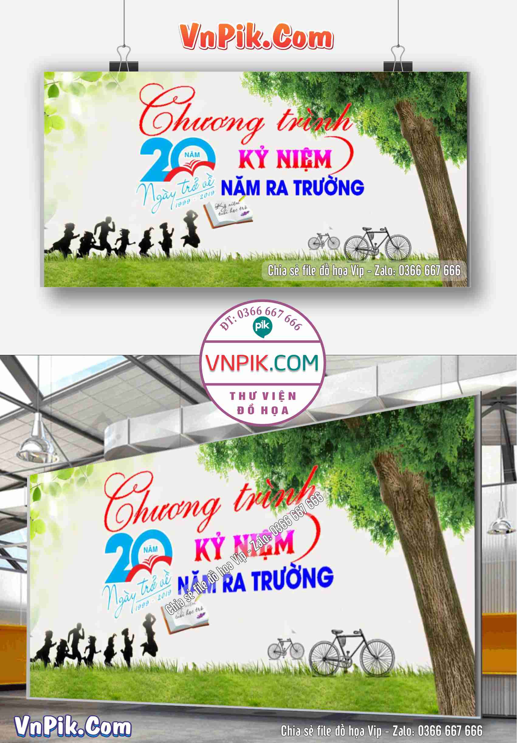 Phông nền kỷ niệm chương trình 20 năm ngày ra trường