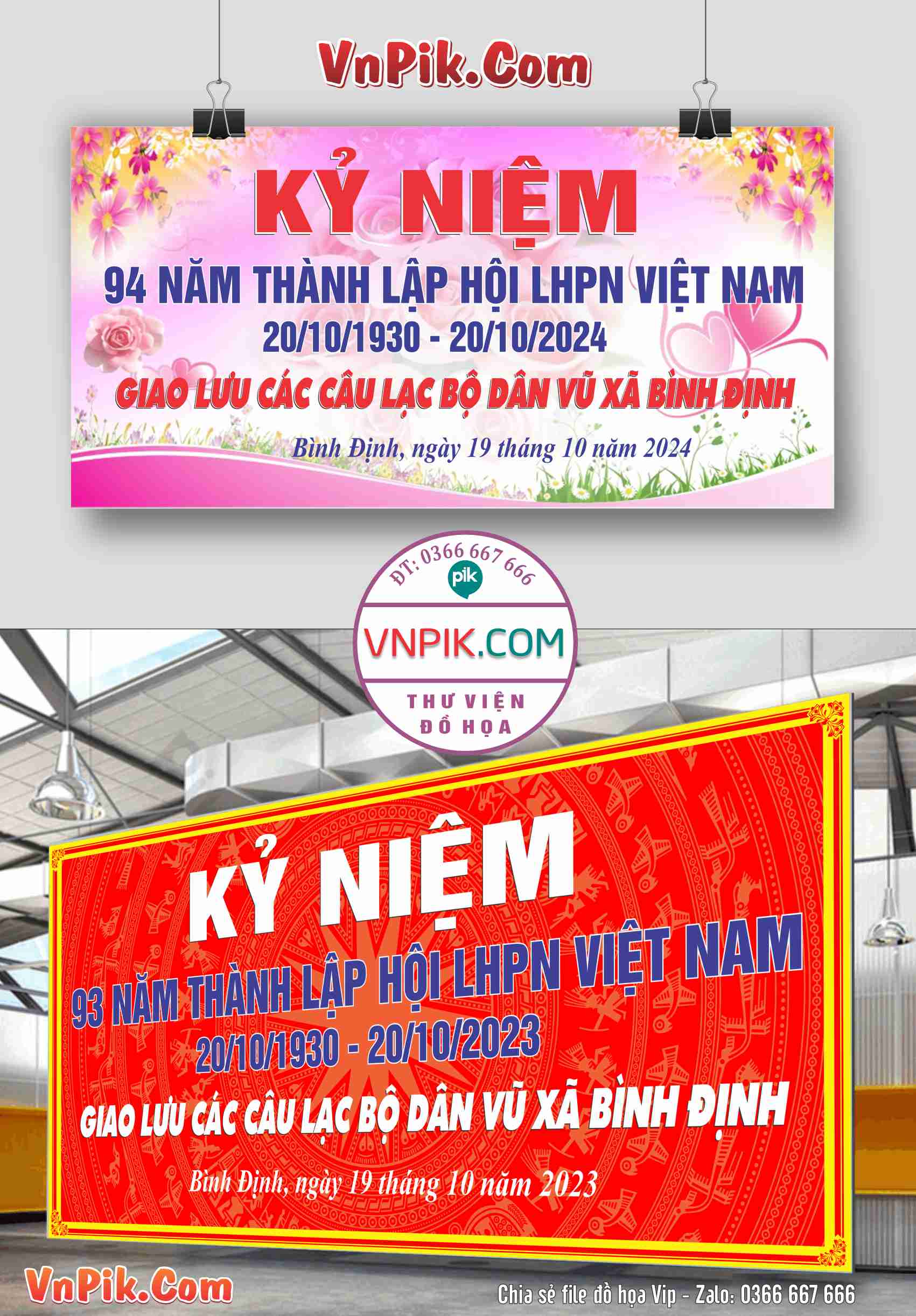 maket kỷ niệm 94 năm thành lập hội LHPN Việt nam xã bình định